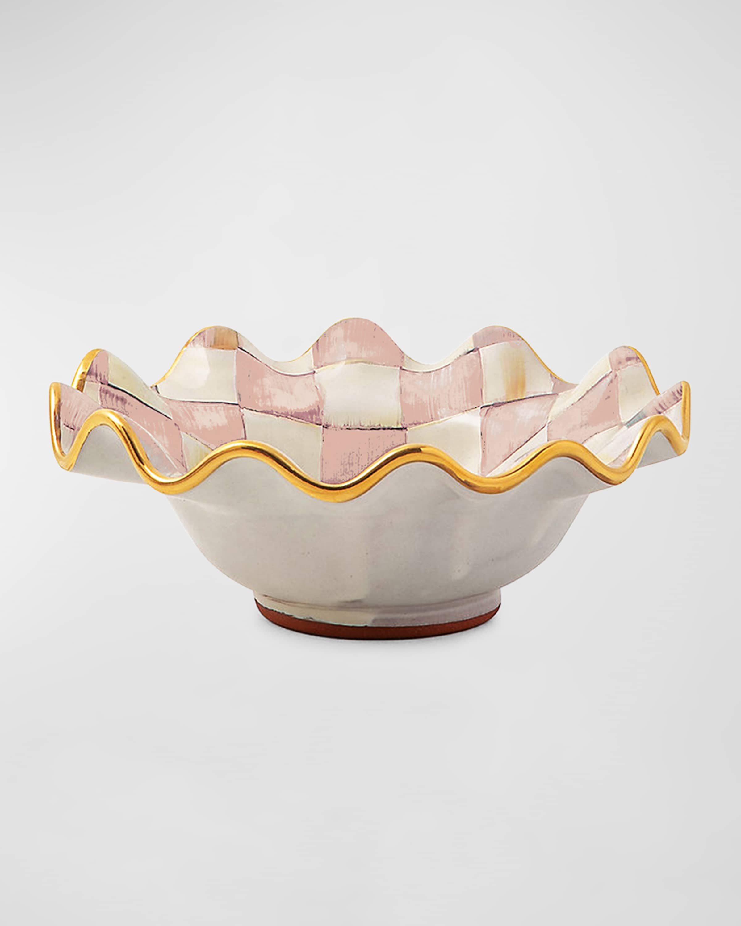 MacKenzie-Childs Rosy Check Ceramic Dinnerware Collection