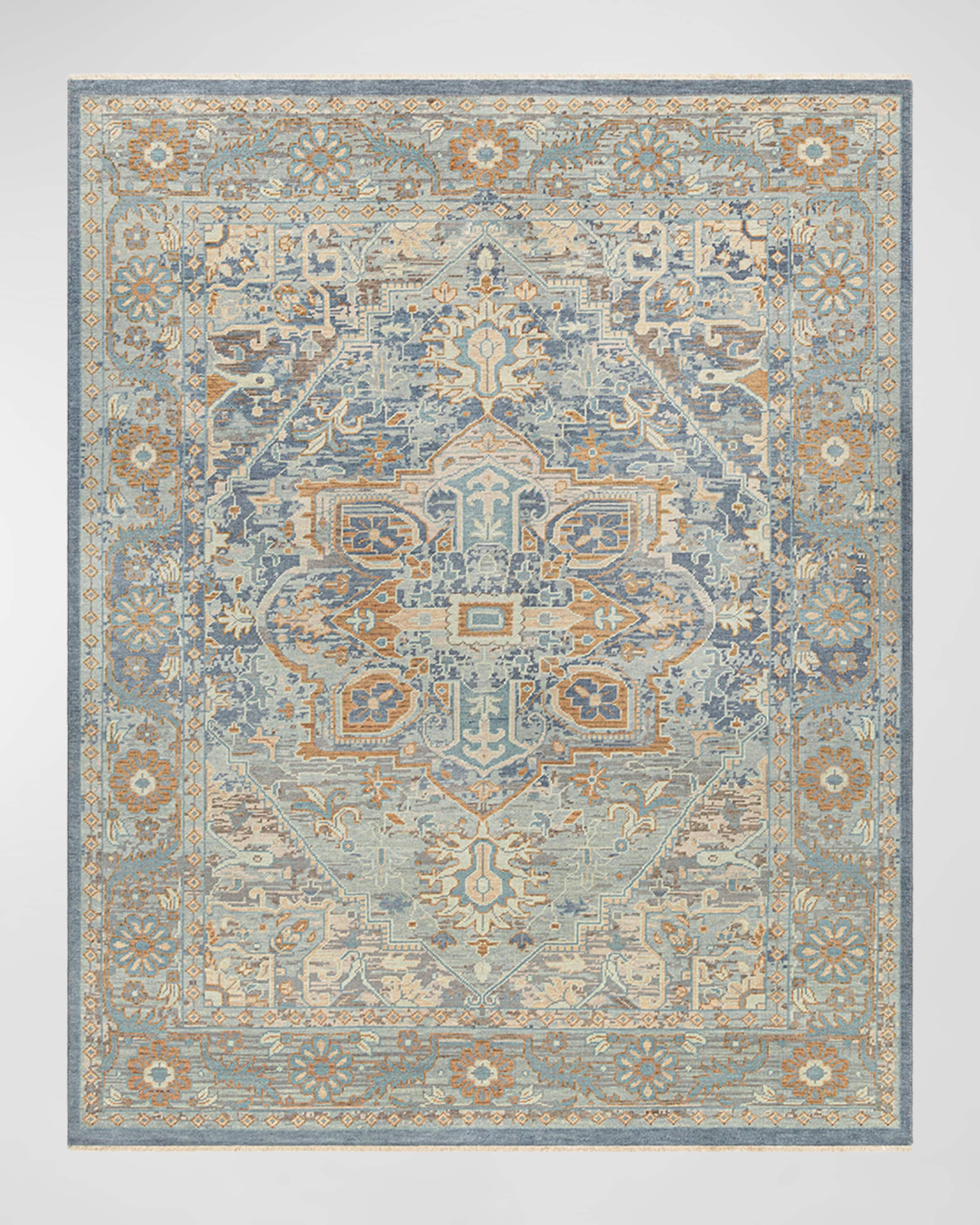 Surya Rugs Cappadocia Pale Blue Hand-Knotted Rug, 8' x 11'