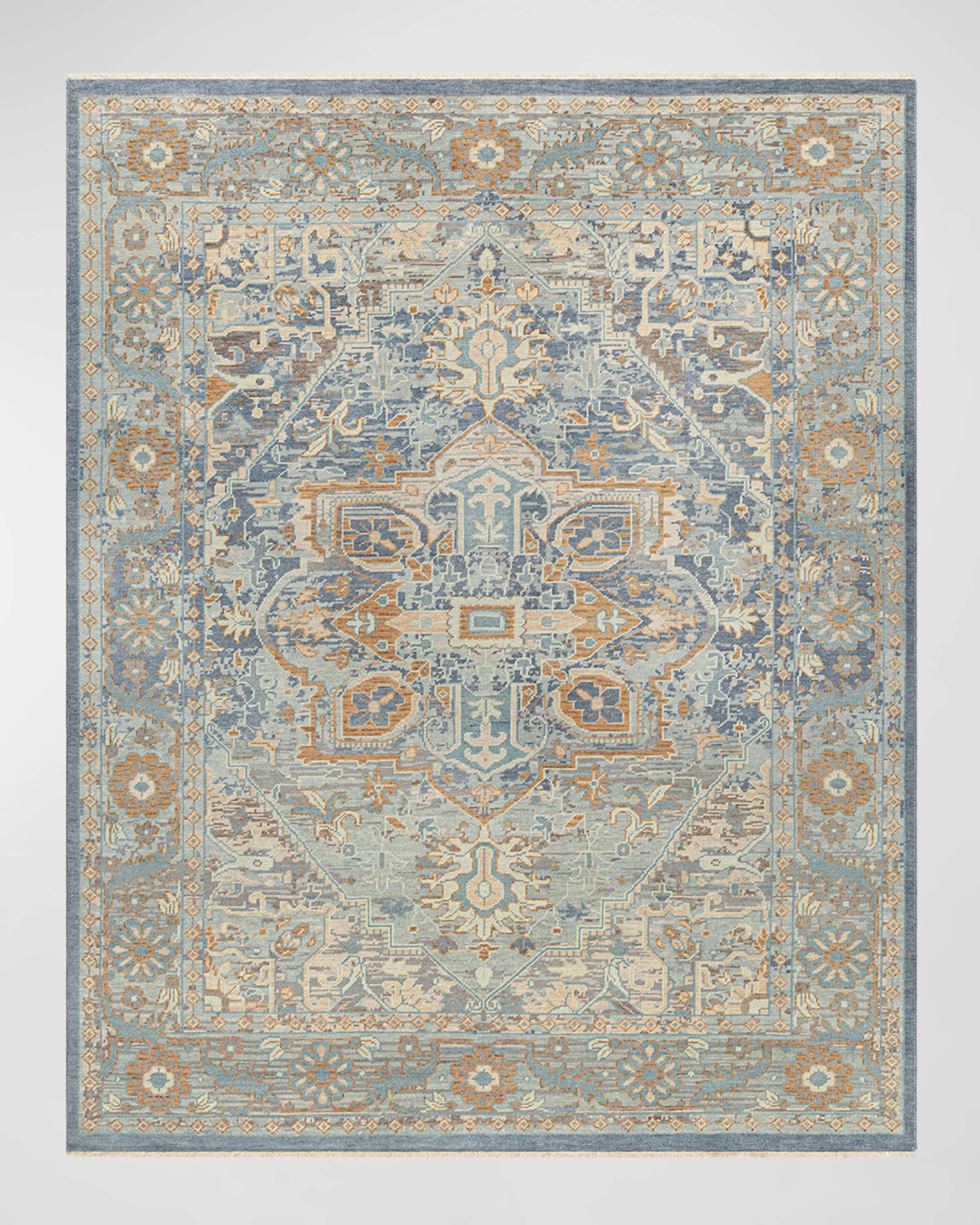 Surya Rugs Cappadocia Pale Blue Hand-Knotted Rug, 10' x 14'