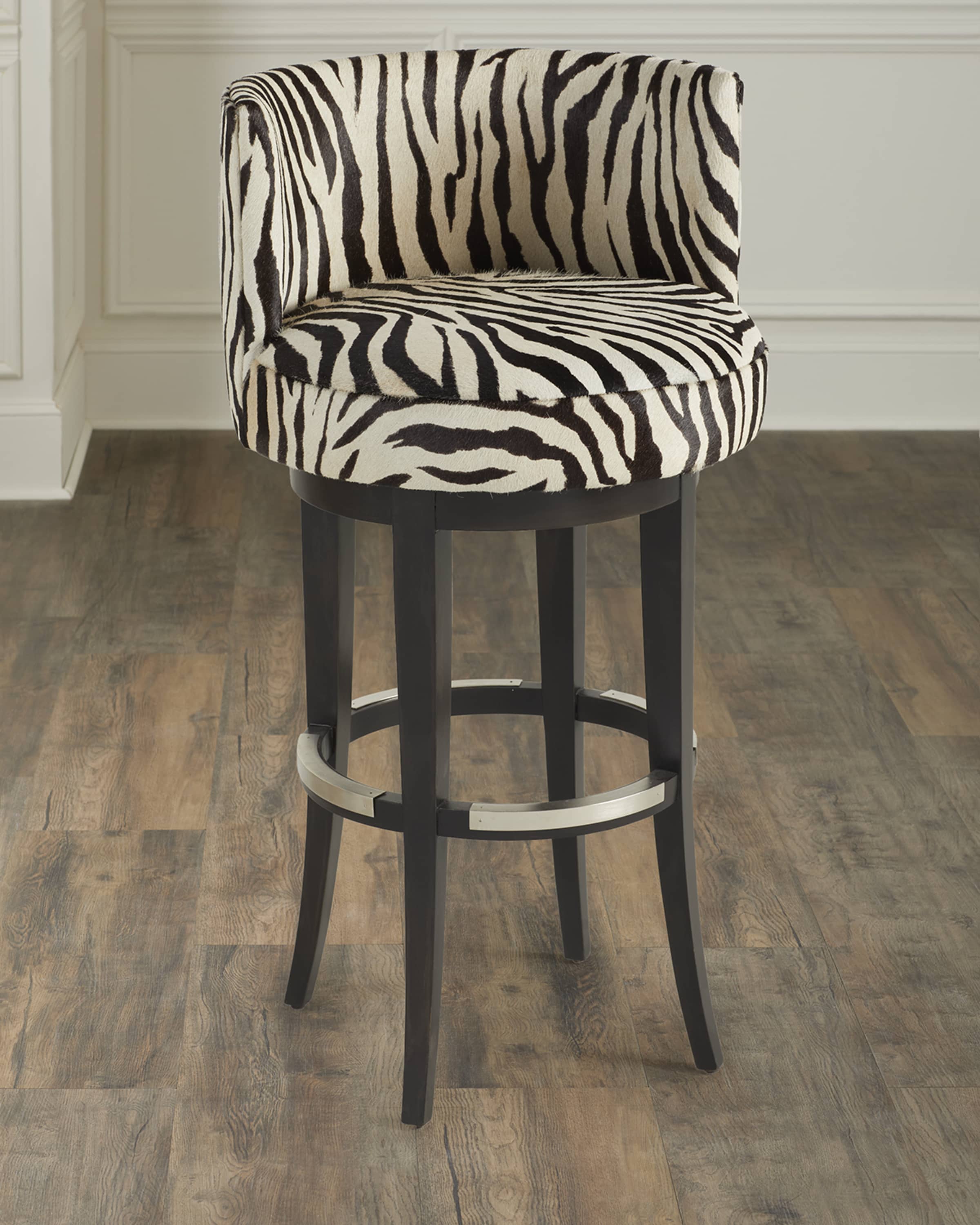 Massoud Aviana 30" Hair on Hide Bar Stool