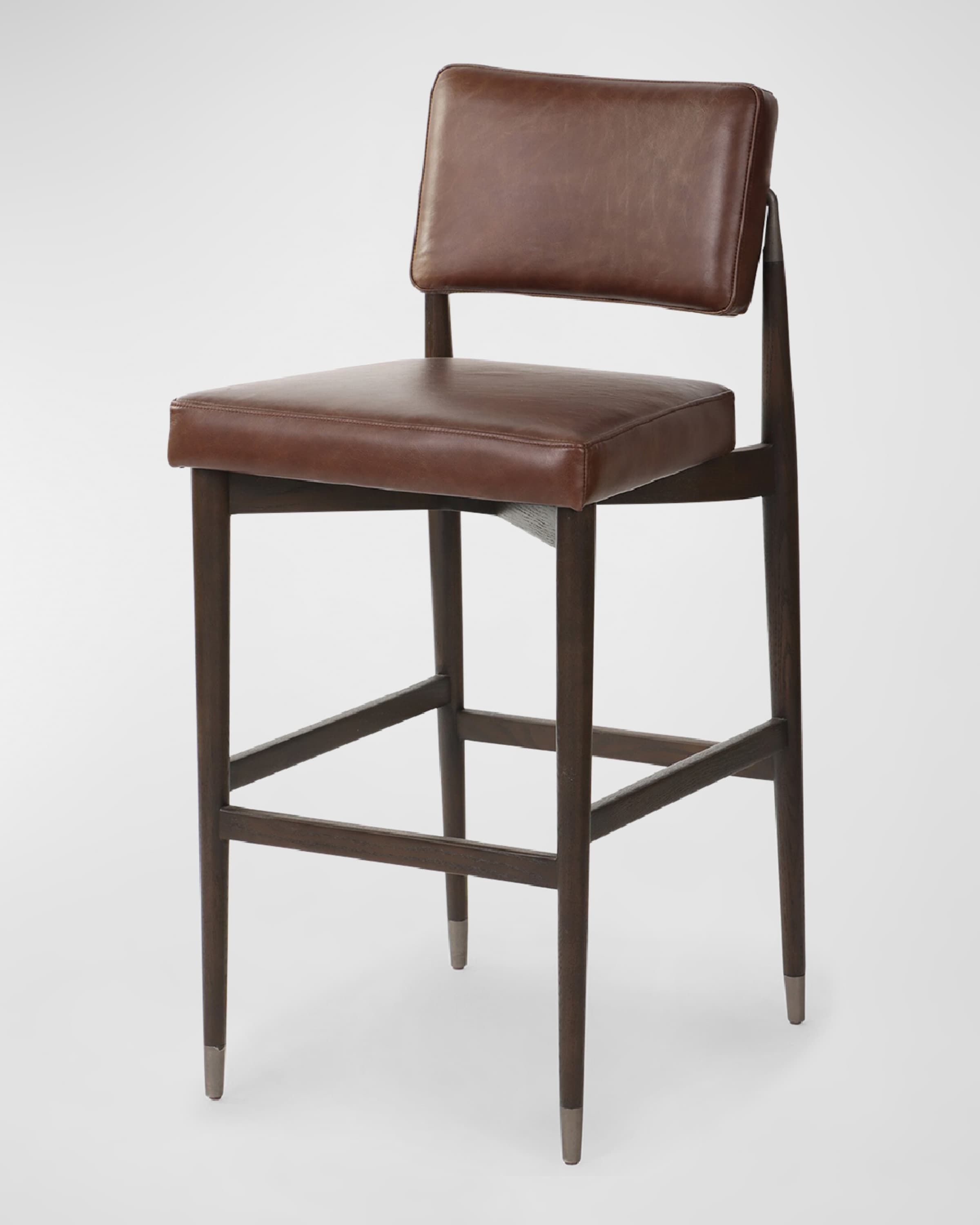Four Hands Anton Leather 31" Bar Stool