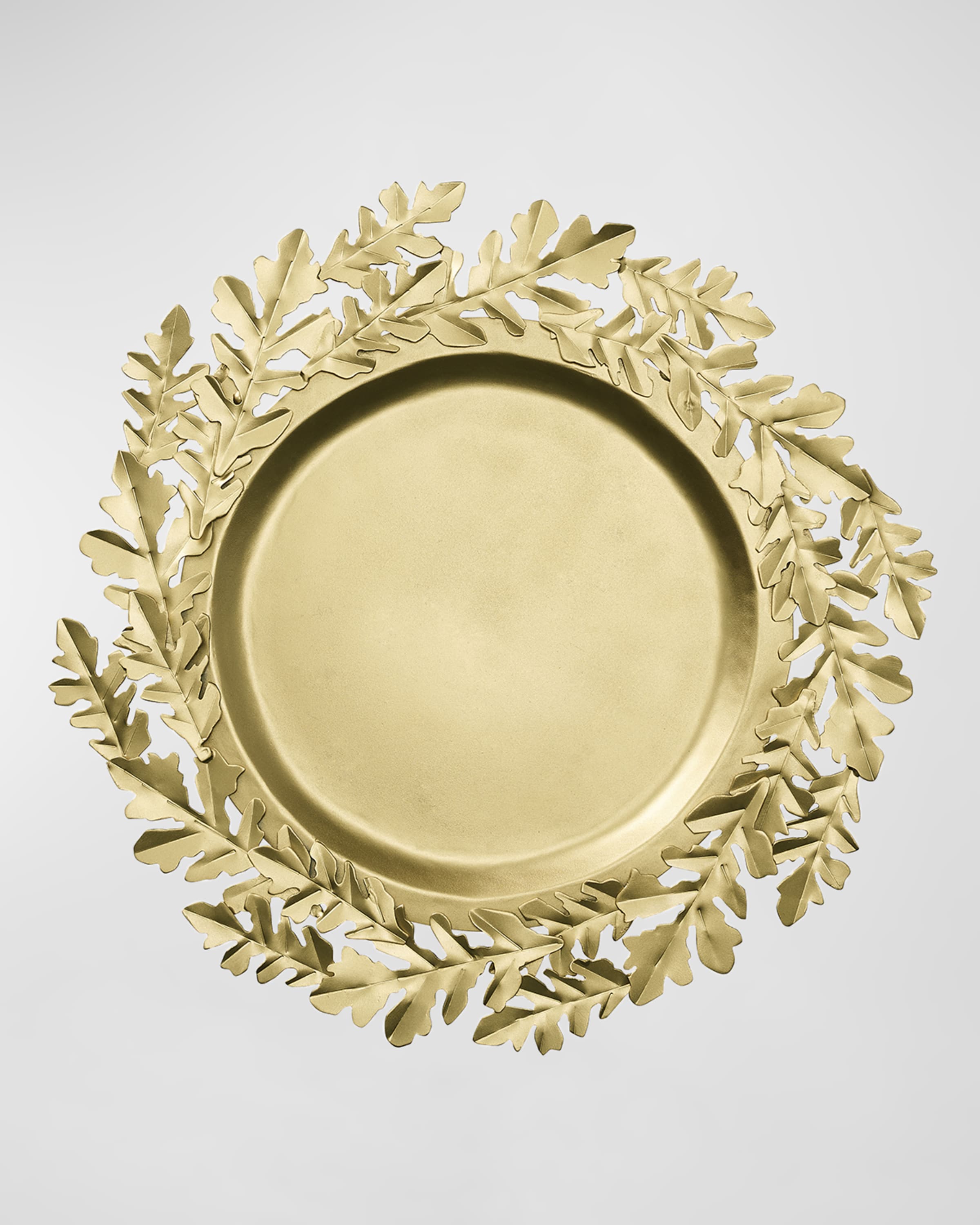 Kim Seybert Gilded Leaves Charger