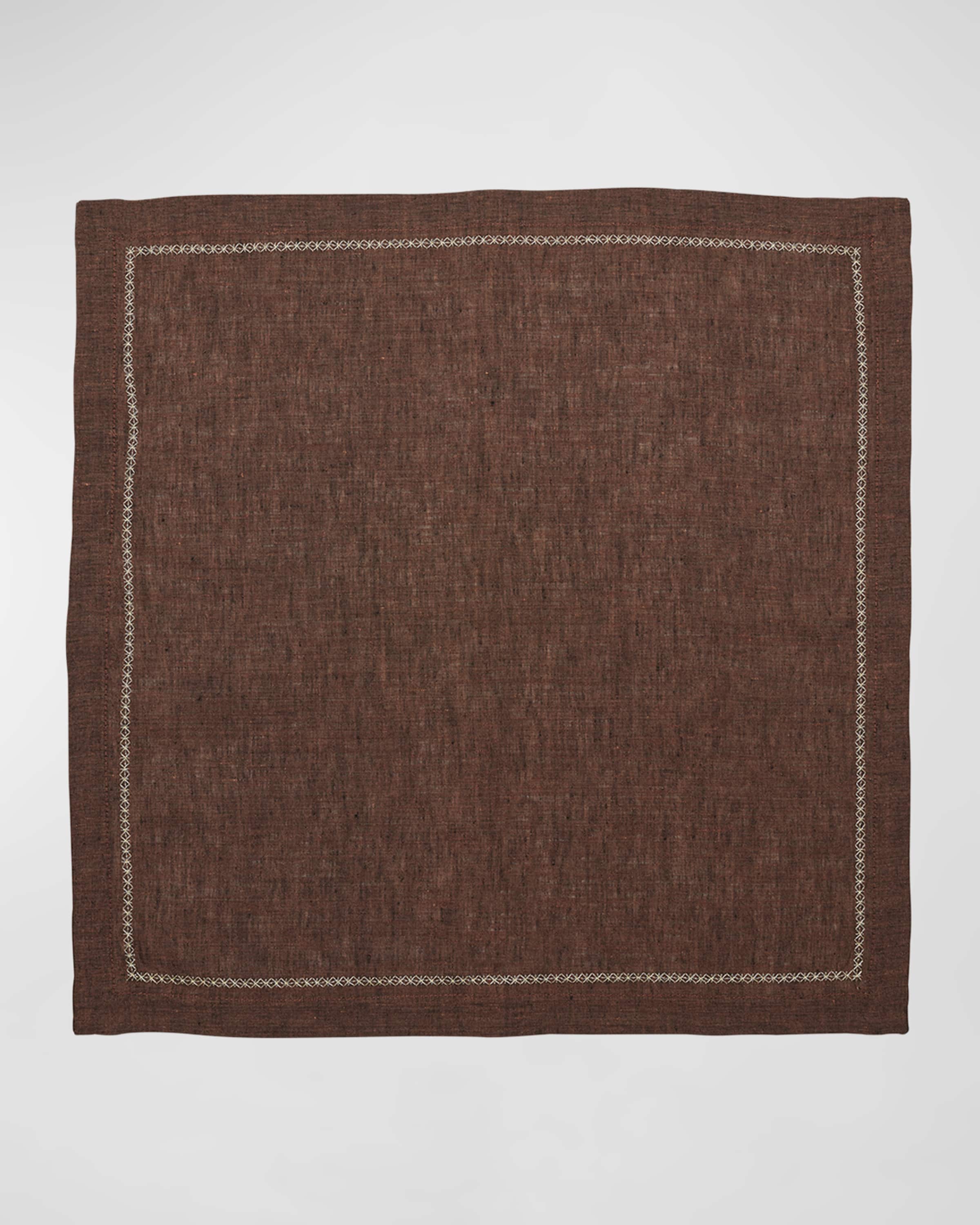 Kim Seybert Brown Square Linen Napkin