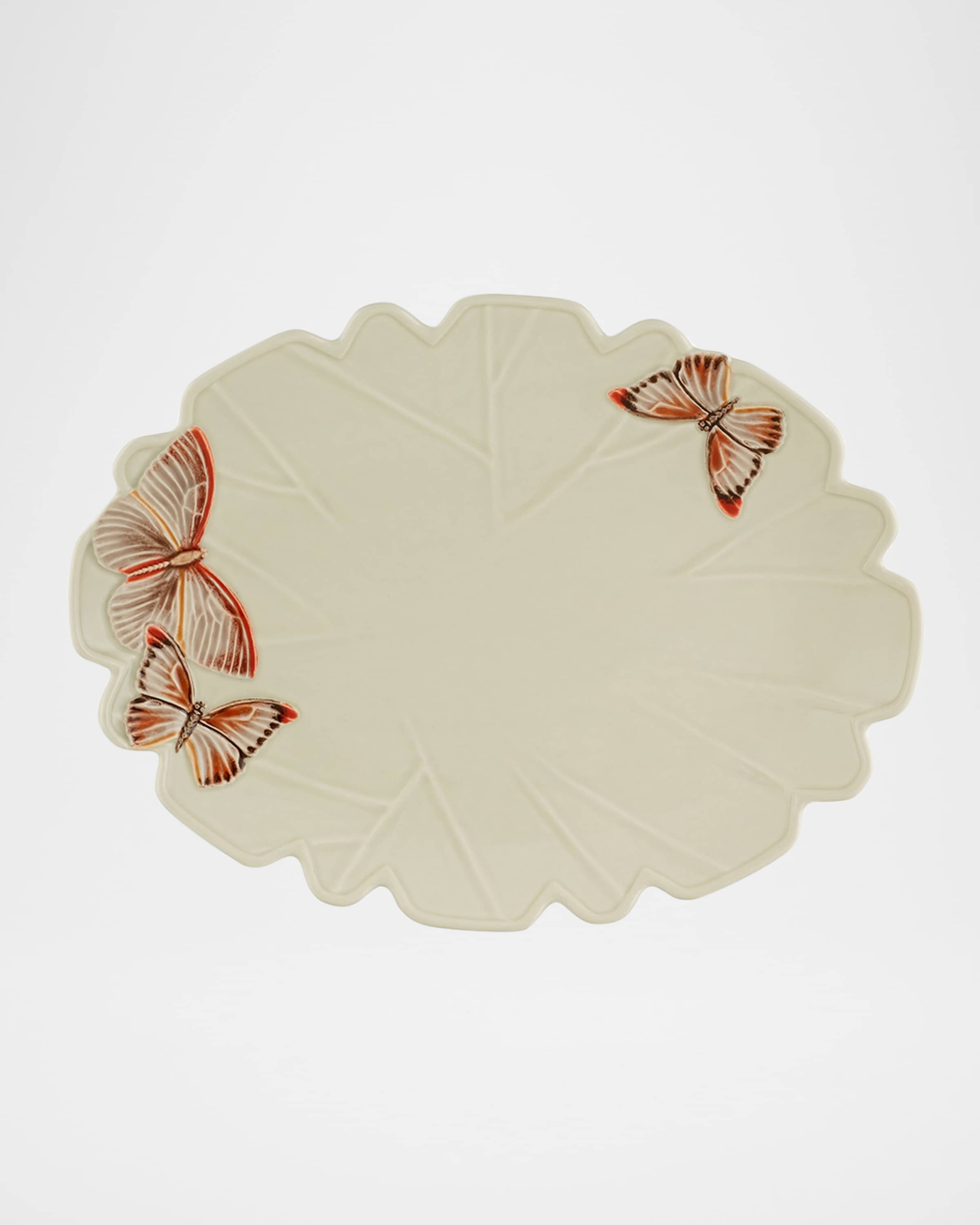 Bordallo Pinheiro Cloudy Butterflies Platter by Claudia Schiffer