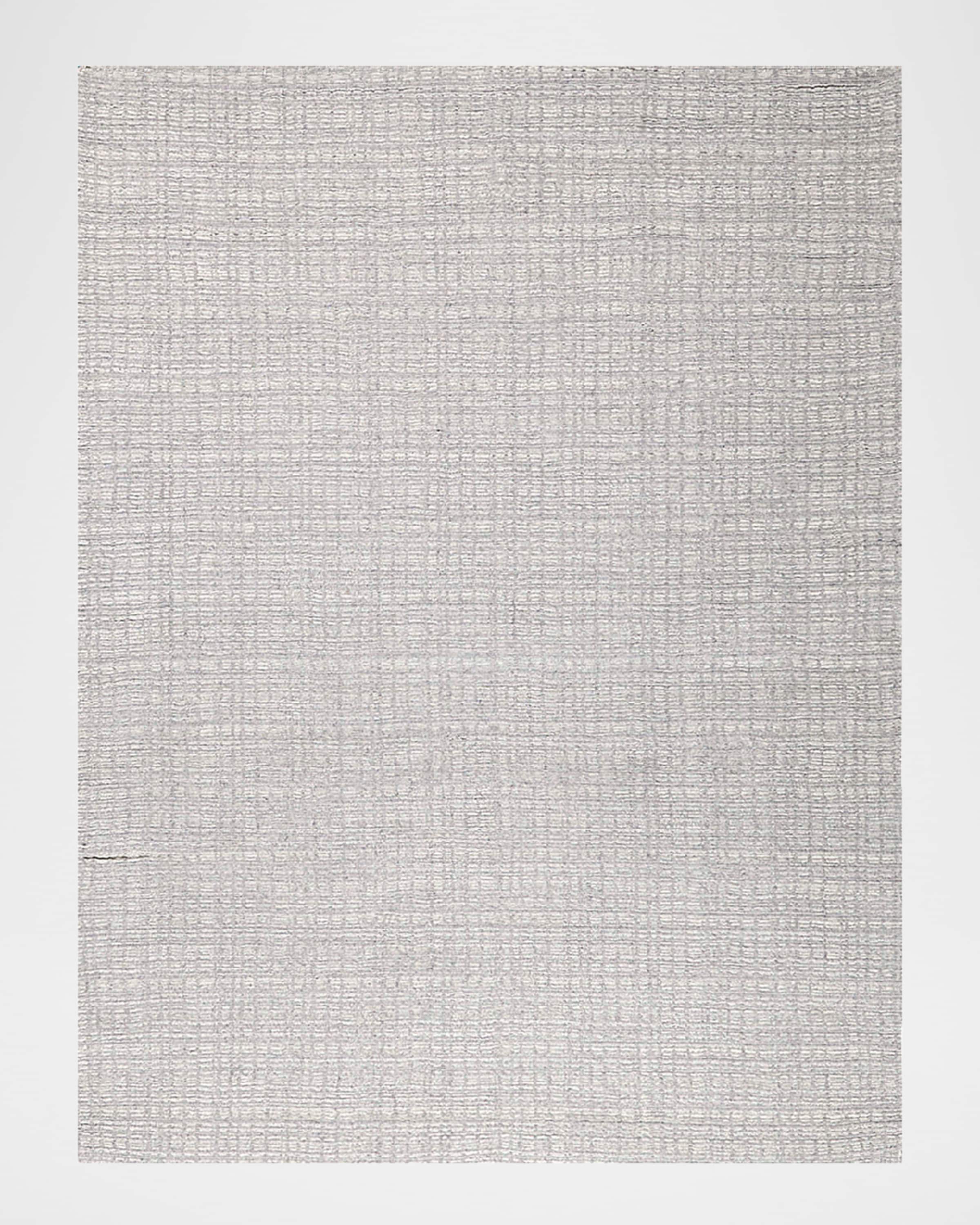 Exquisite Rugs Alpine Hand-Loomed Silver & Ivory Rug, 10' x 14'