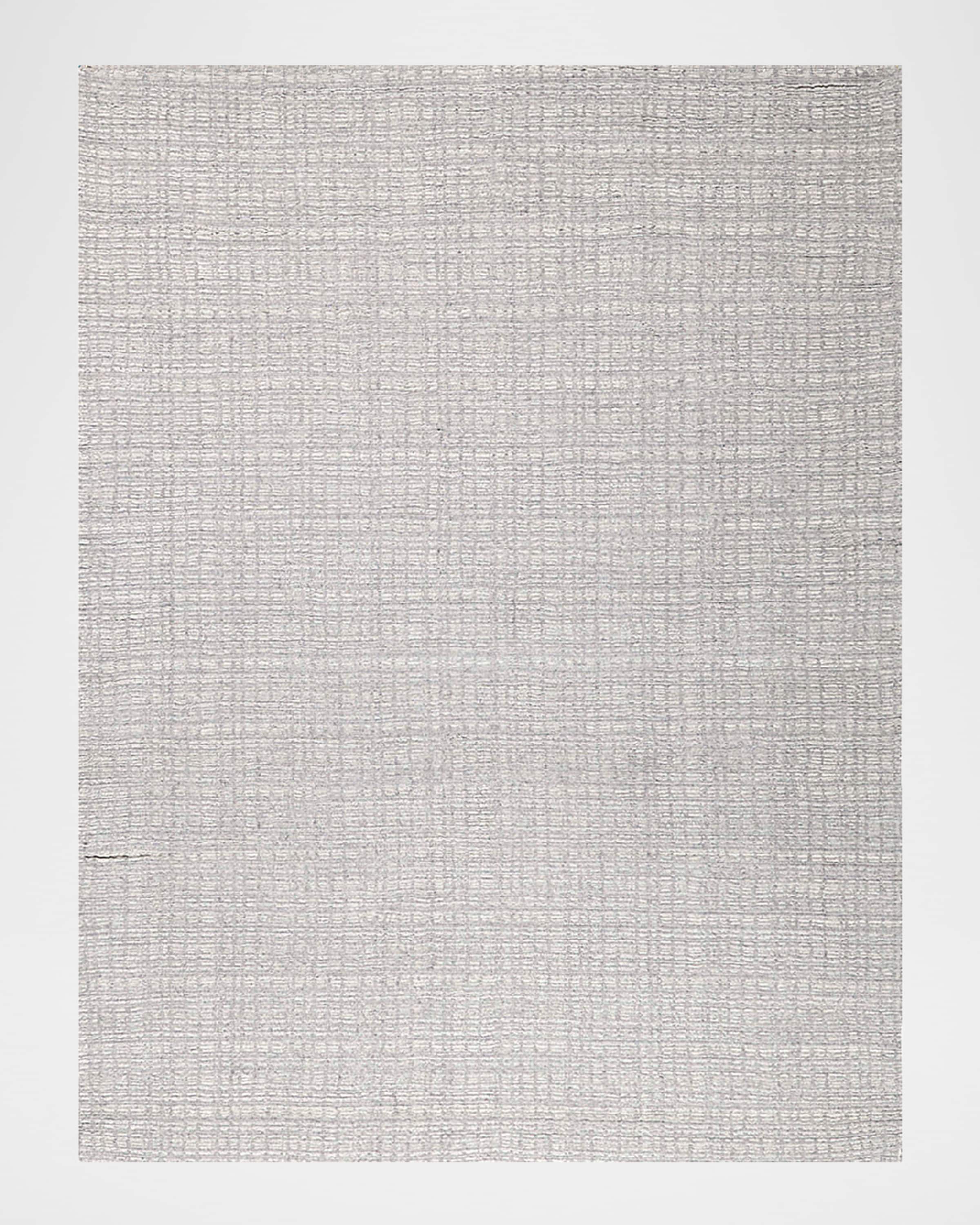 Exquisite Rugs Alpine Hand-Loomed Silver & Ivory Rug, 12' x 15'