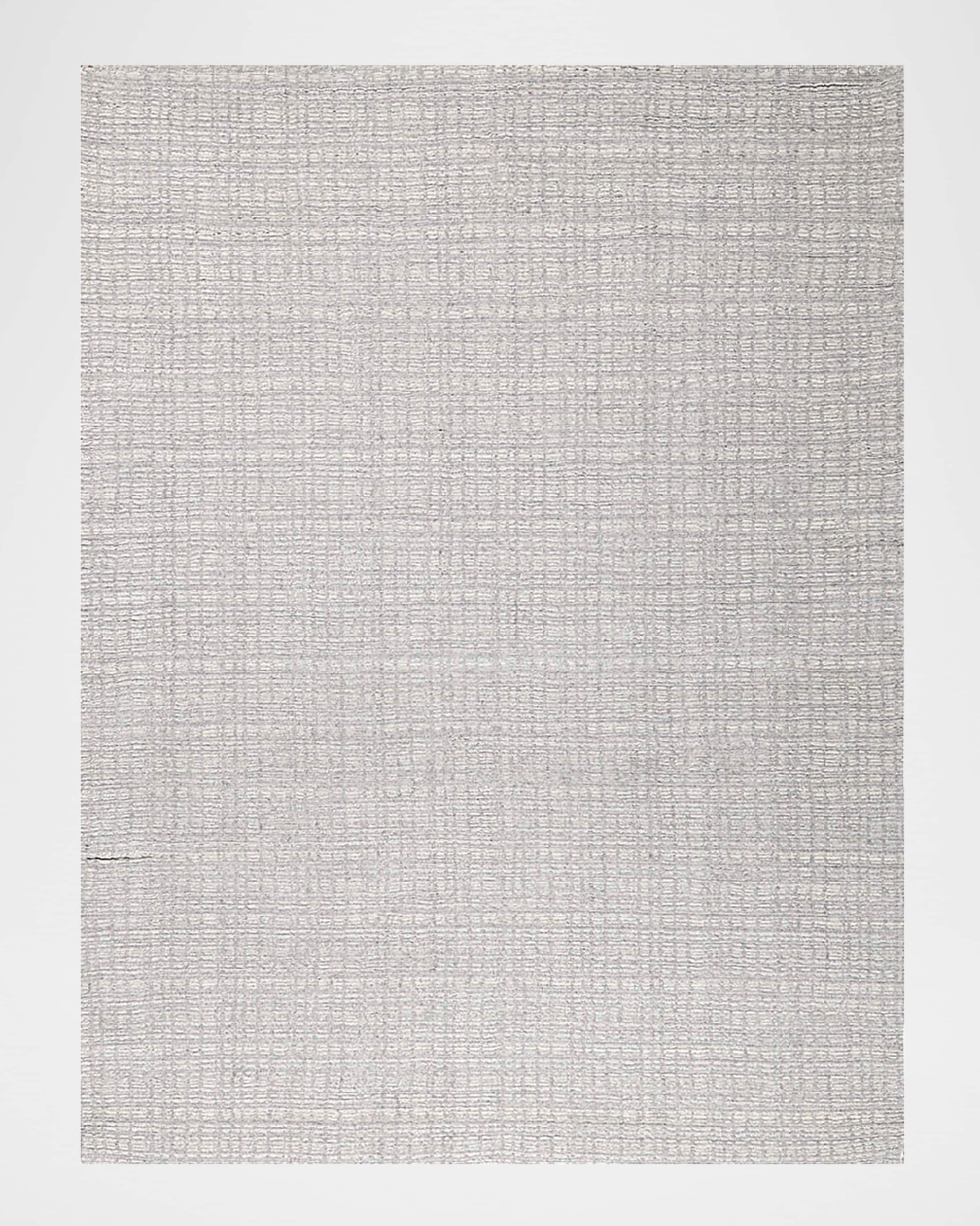 Exquisite Rugs Alpine Hand-Loomed Silver & Ivory Rug, 8' x 10'