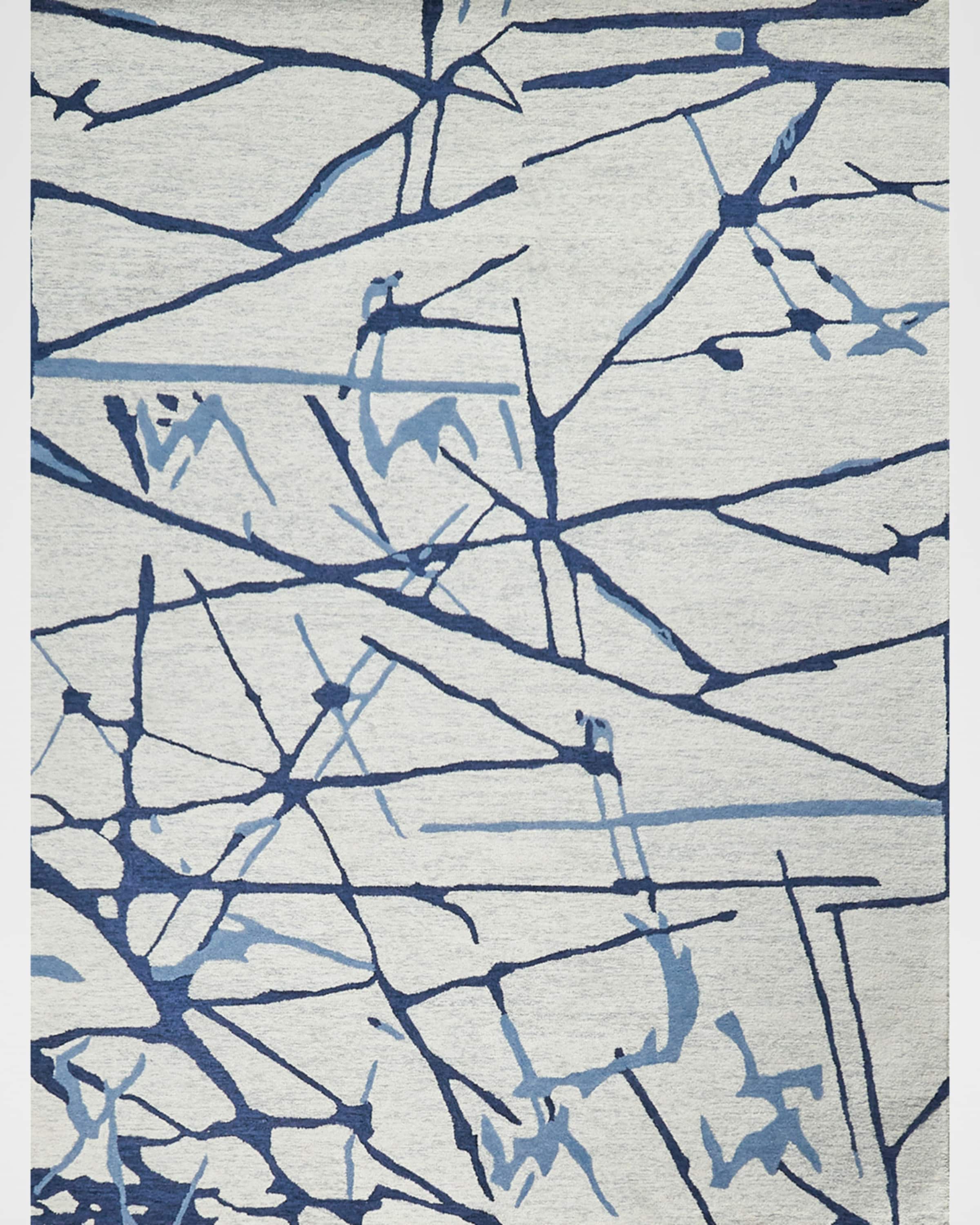 Exquisite Rugs Mystic Hand-Tufted Navy Rug, 6' x 9'