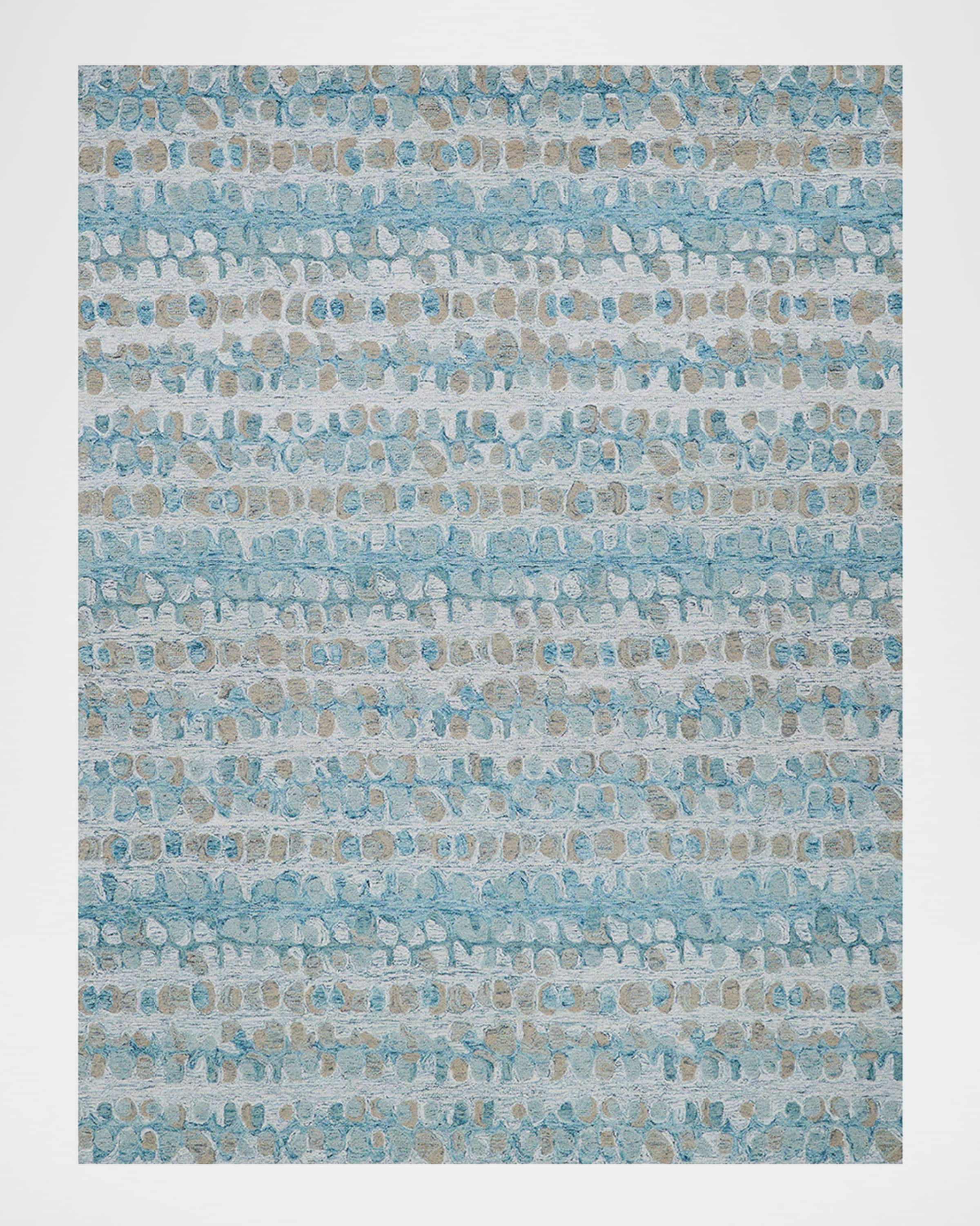 Exquisite Rugs Colorplay Hand-Tufted Turquoise Rug, 5' x 8'