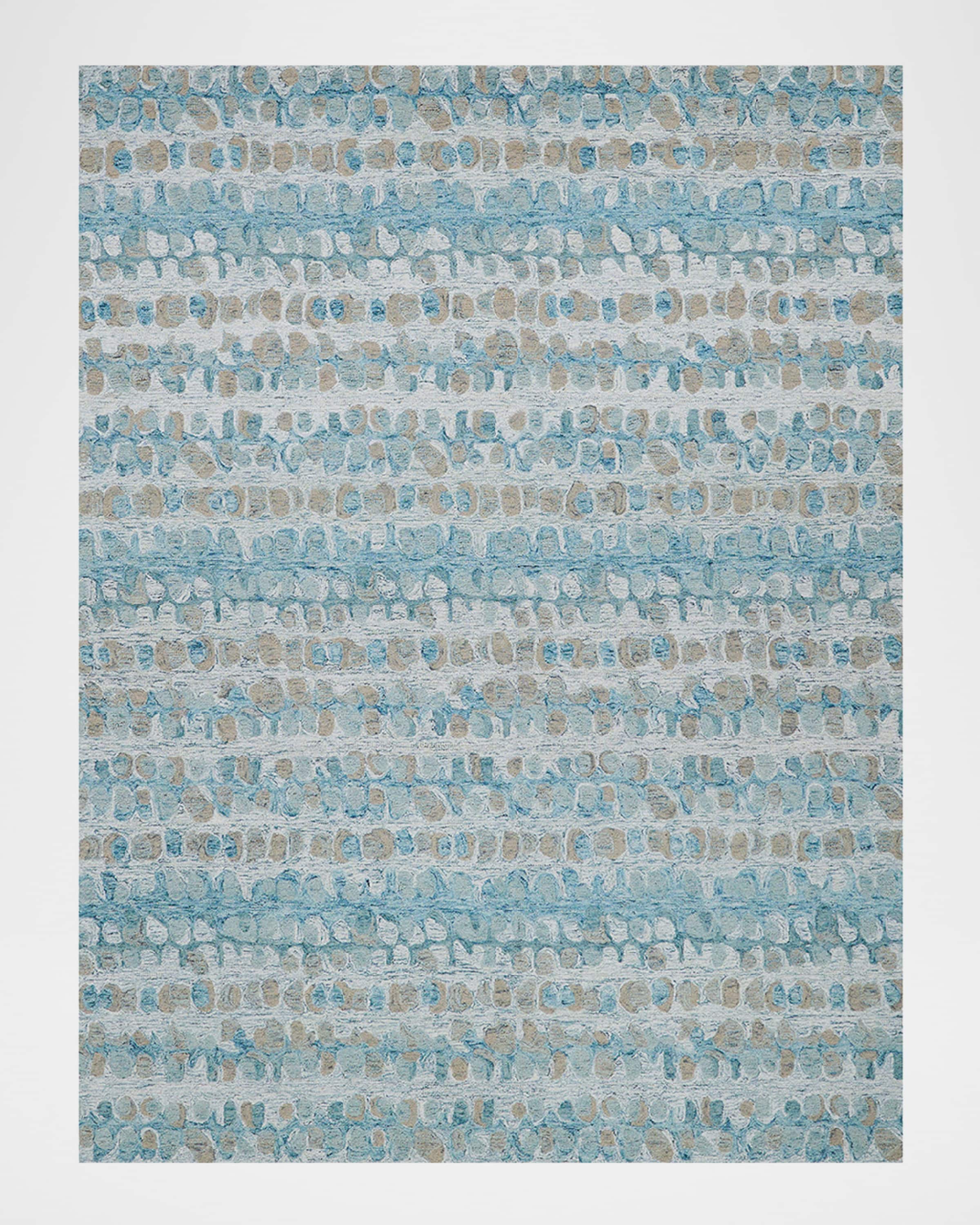 Exquisite Rugs Colorplay Hand-Tufted Turquoise Rug, 6' x 9'