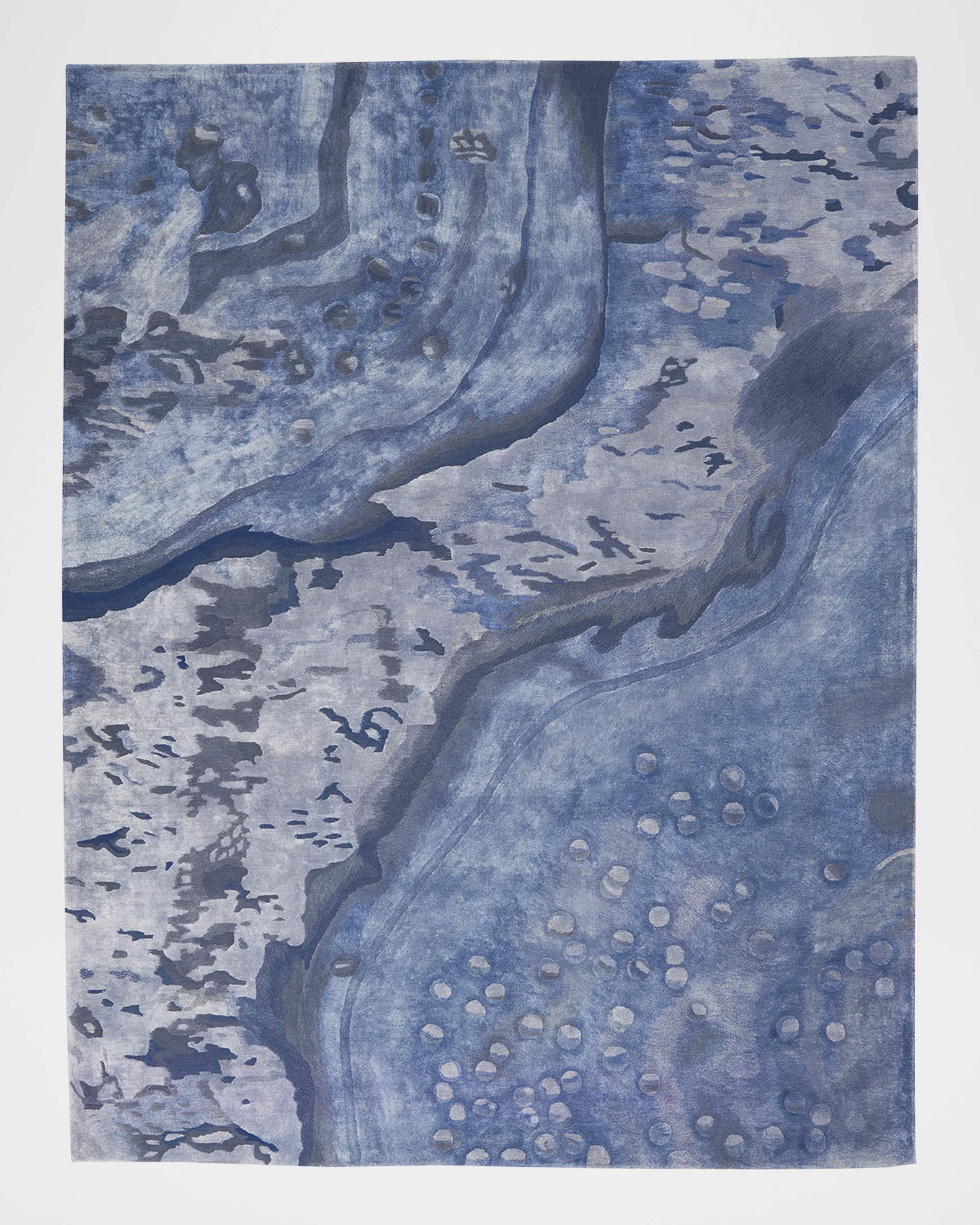 Nourison Prismatic Blue Hand-Tufted Rug, 8' x 10'