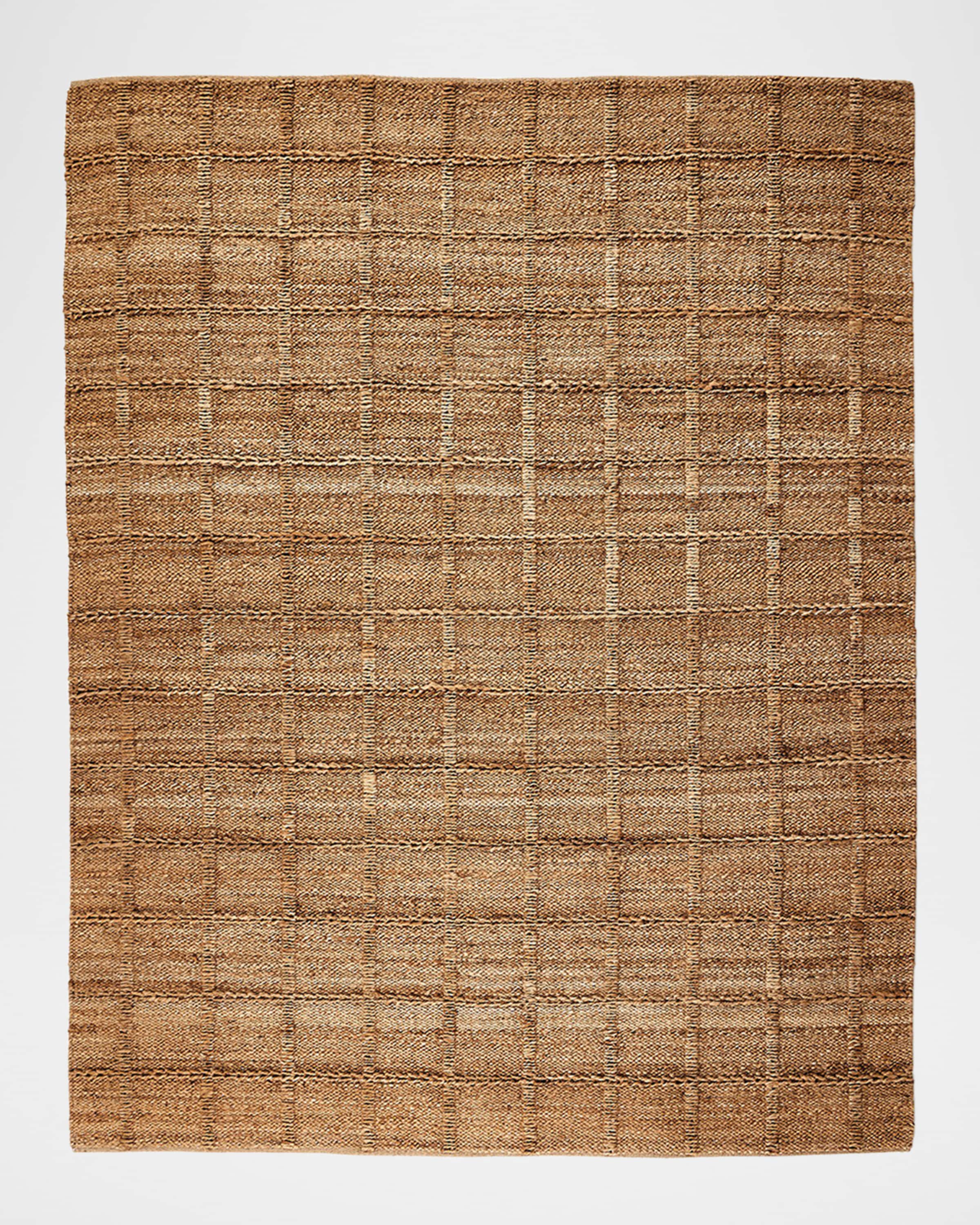Four Hands Grid Hand-Woven Jute Rug, 8' x 10'