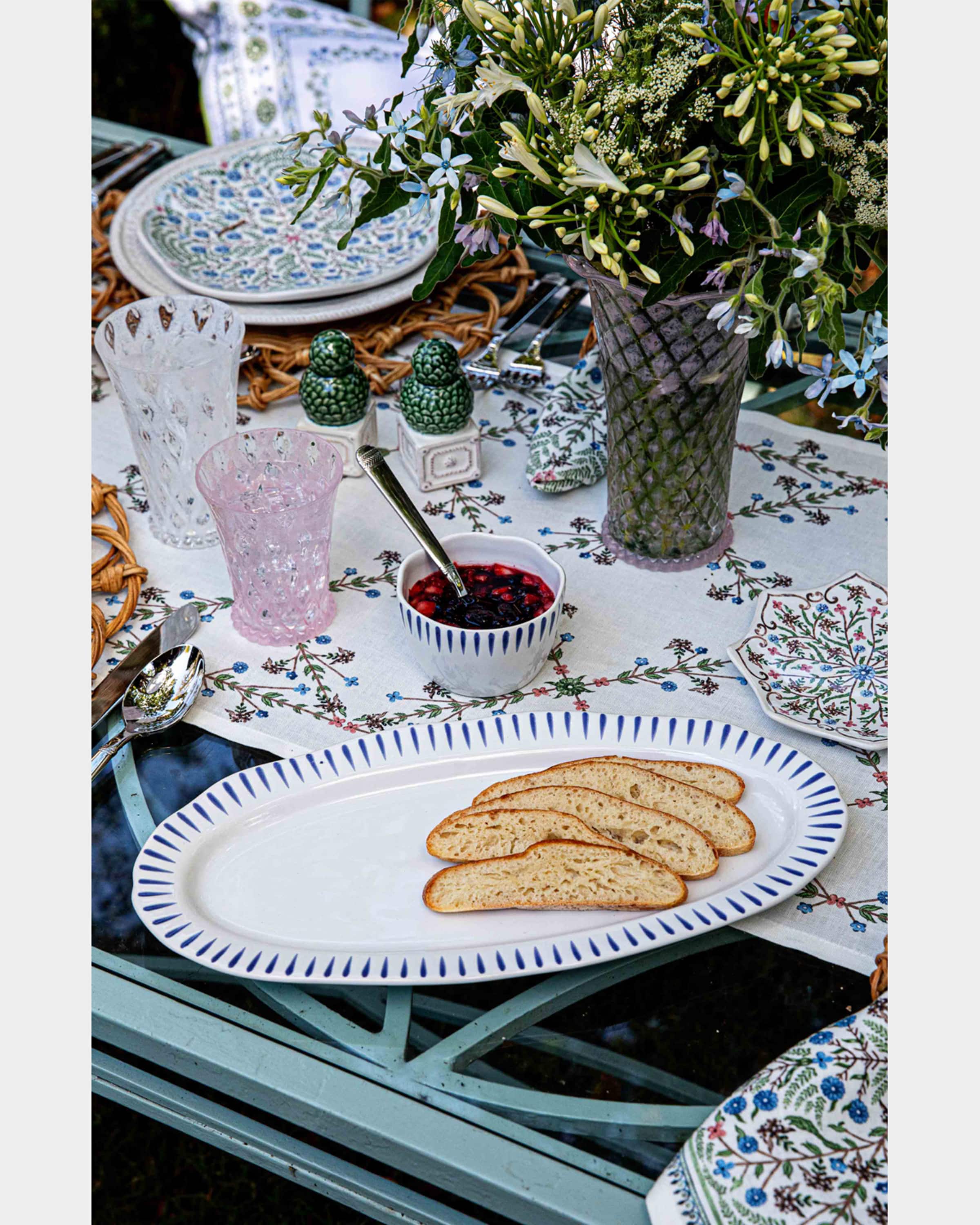 Juliska Sitio Stripe 15" Hostess Tray