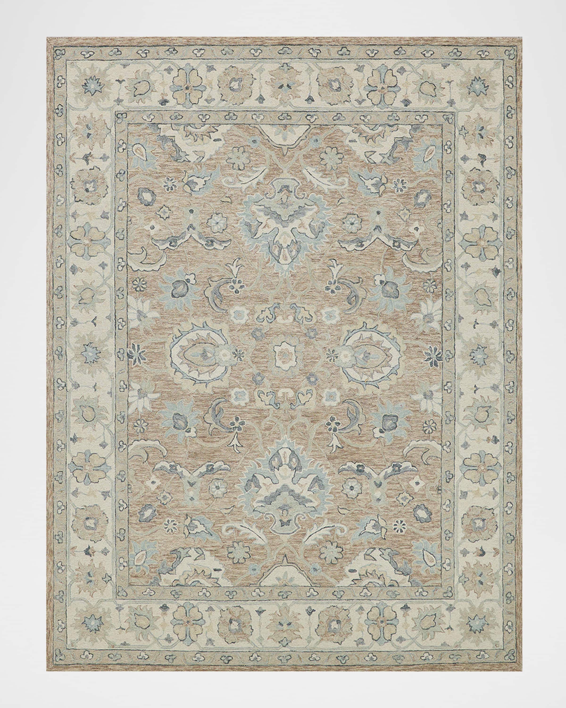 Exquisite Rugs Claremont Hand-Tufted Oushak Rug, 6' x 9'