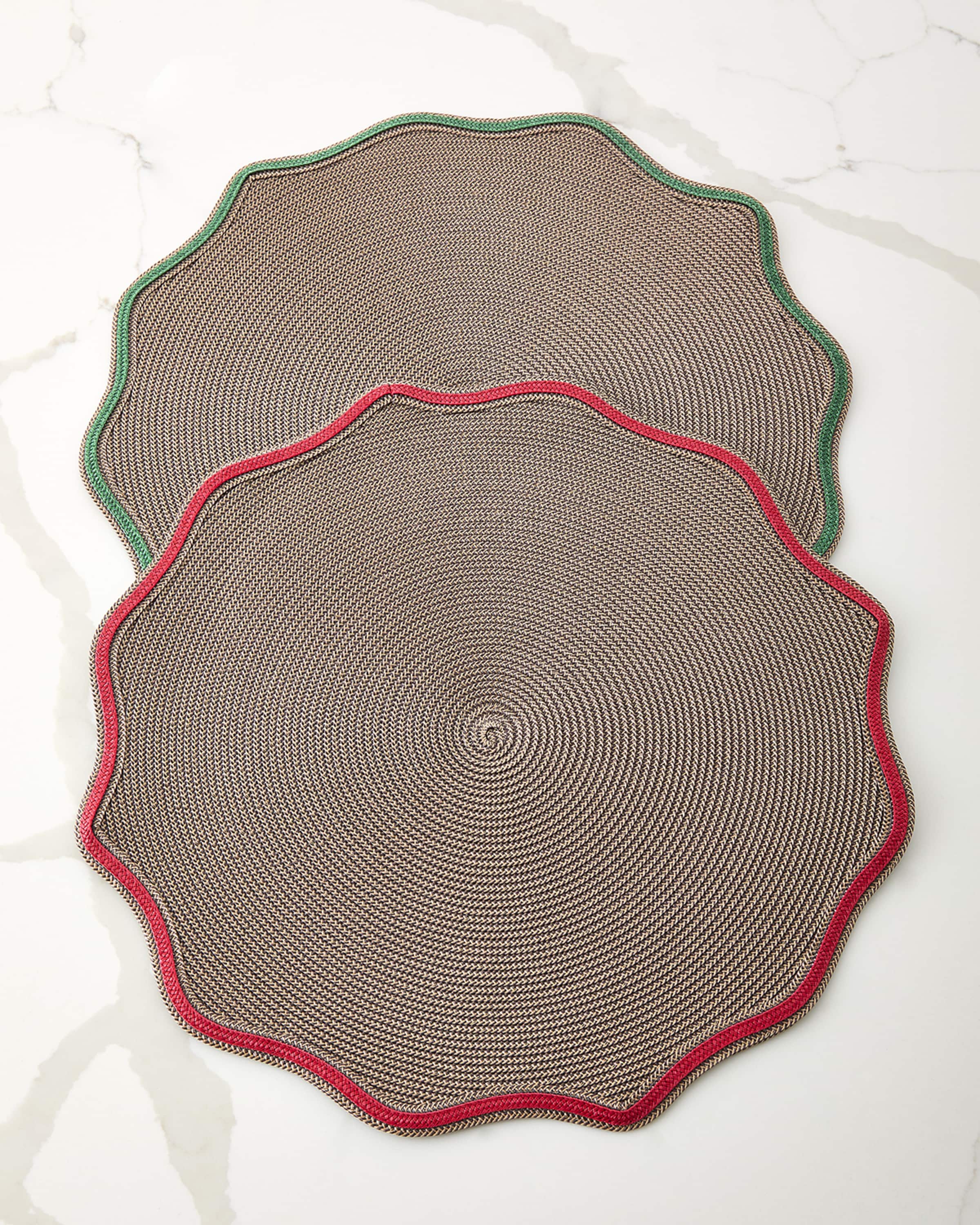 Deborah Rhodes Autumn Piped Oxford Placemats, Set of 4