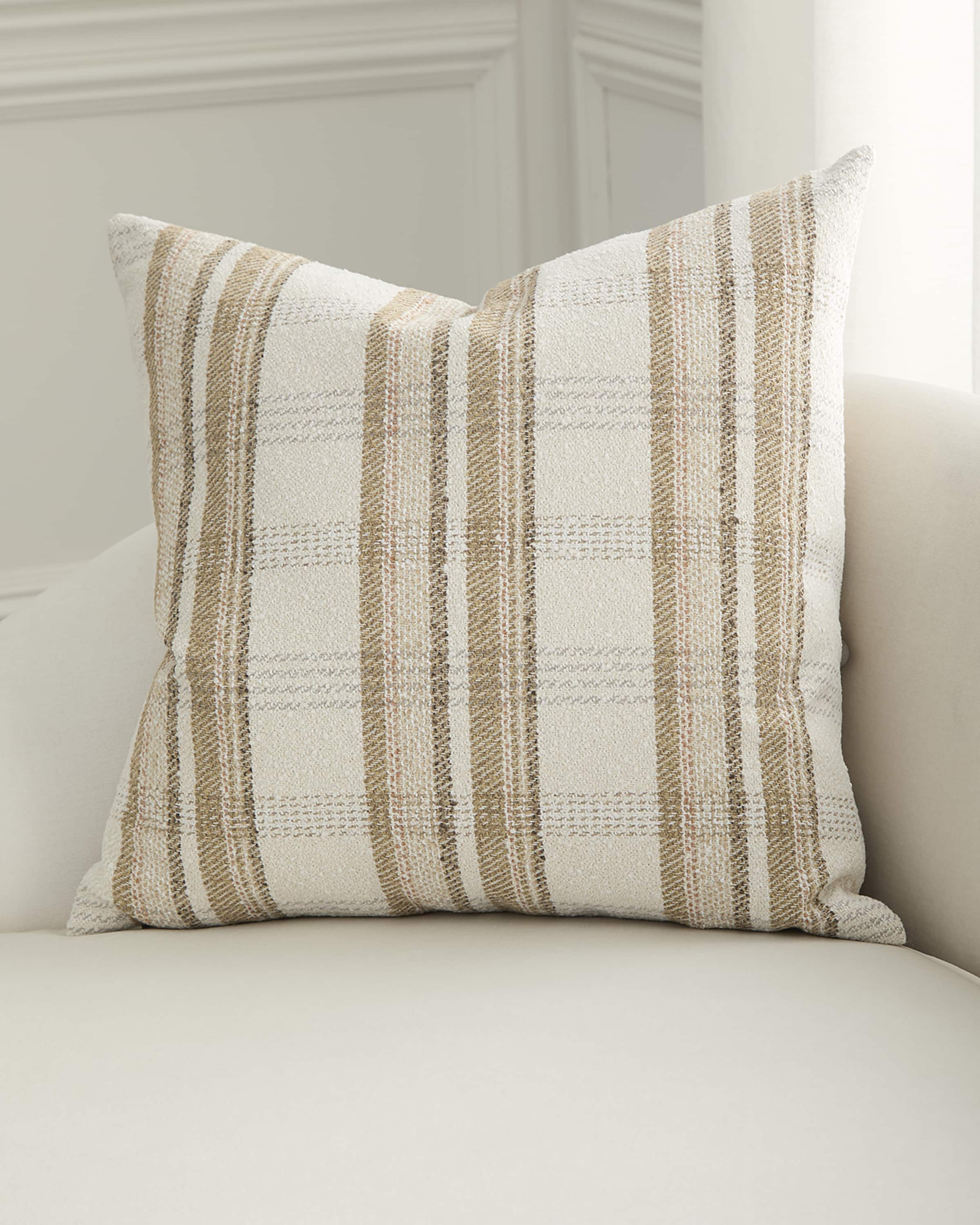 D.V. KAP Home Ridgeway Plaid Decorative Pillow, 24" Square