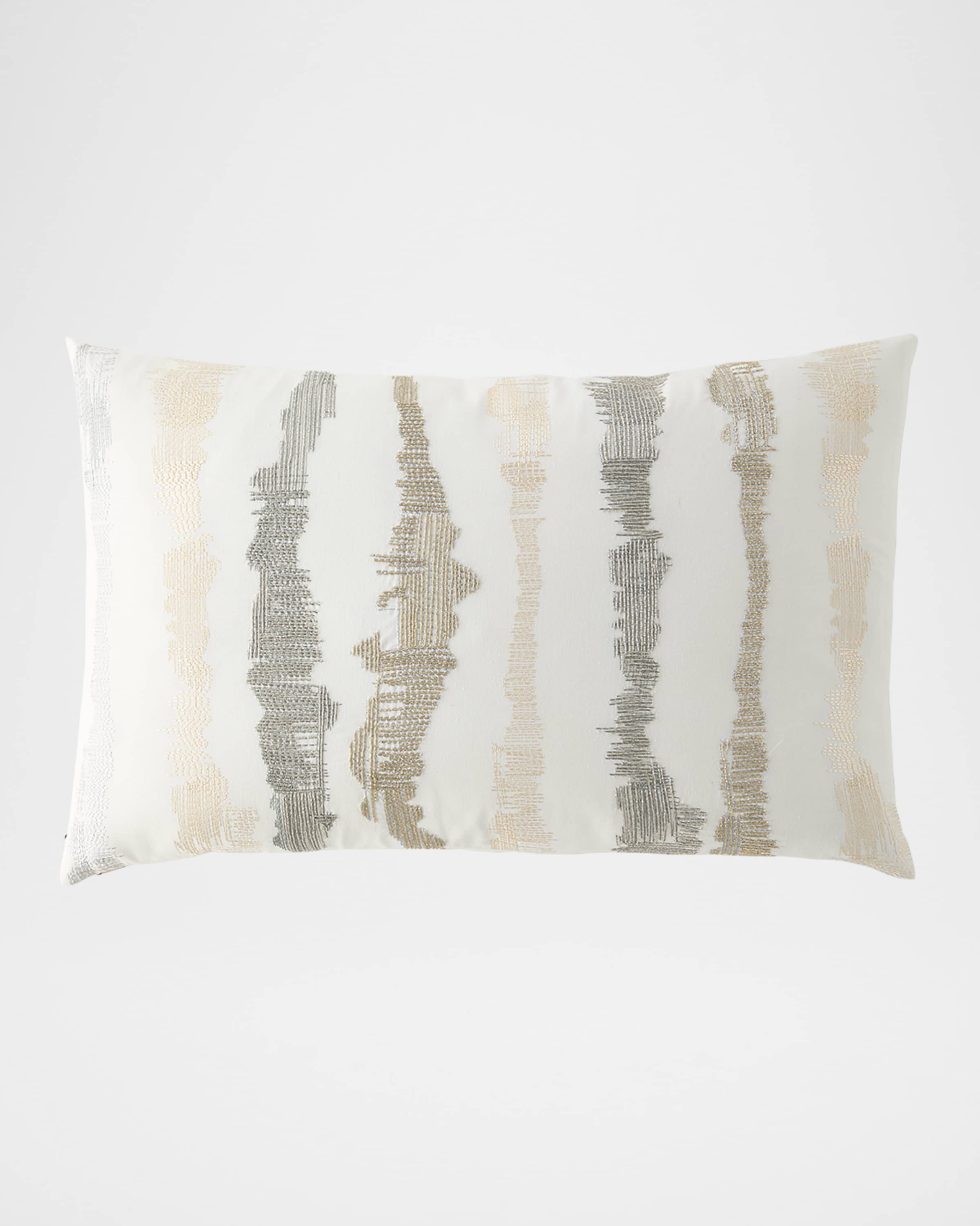 Callisto Home Zazzera Vertical Abstract Lines Lumbar Pillow, 18" x 30"