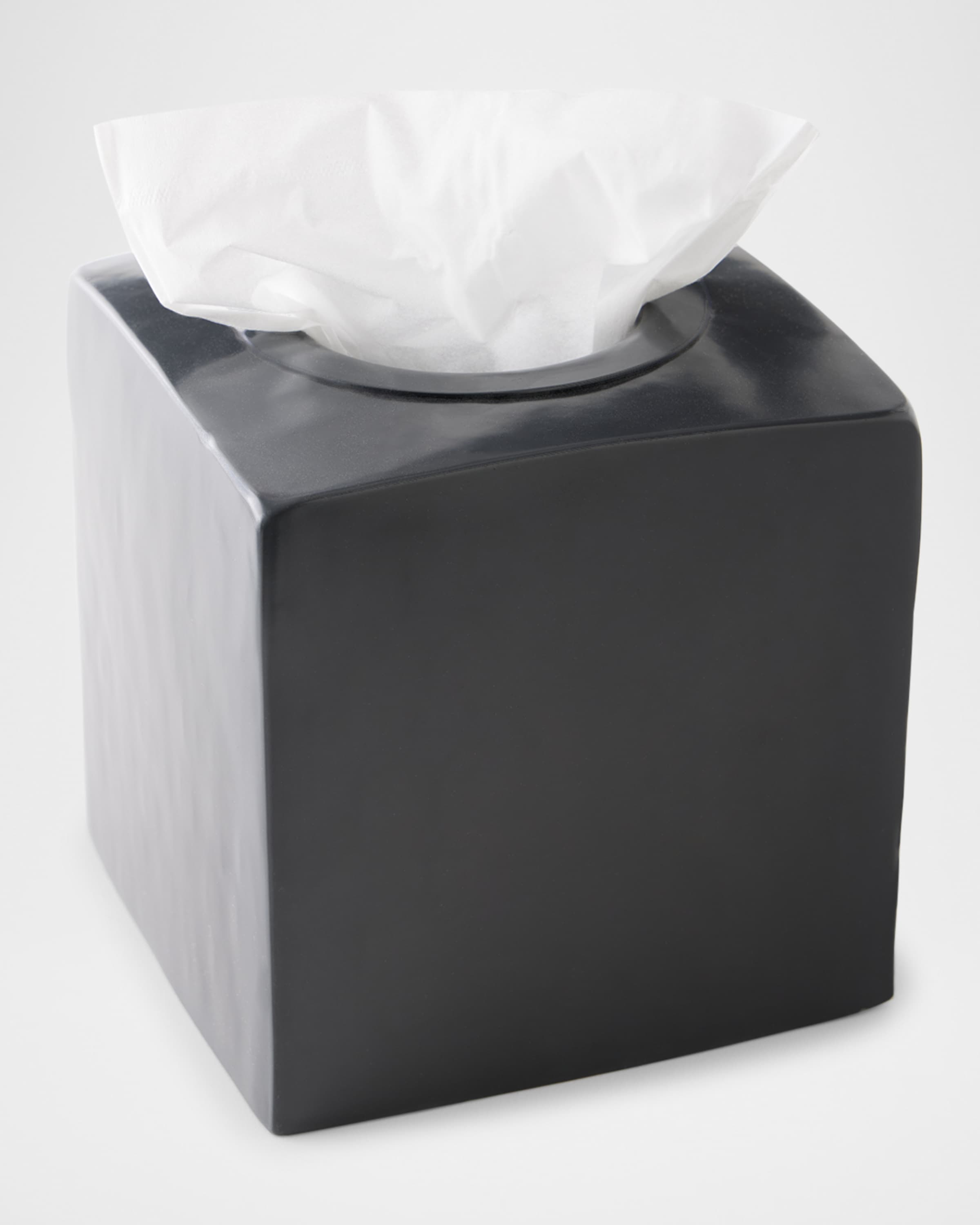 Kassatex Nile Black Tissue Holder