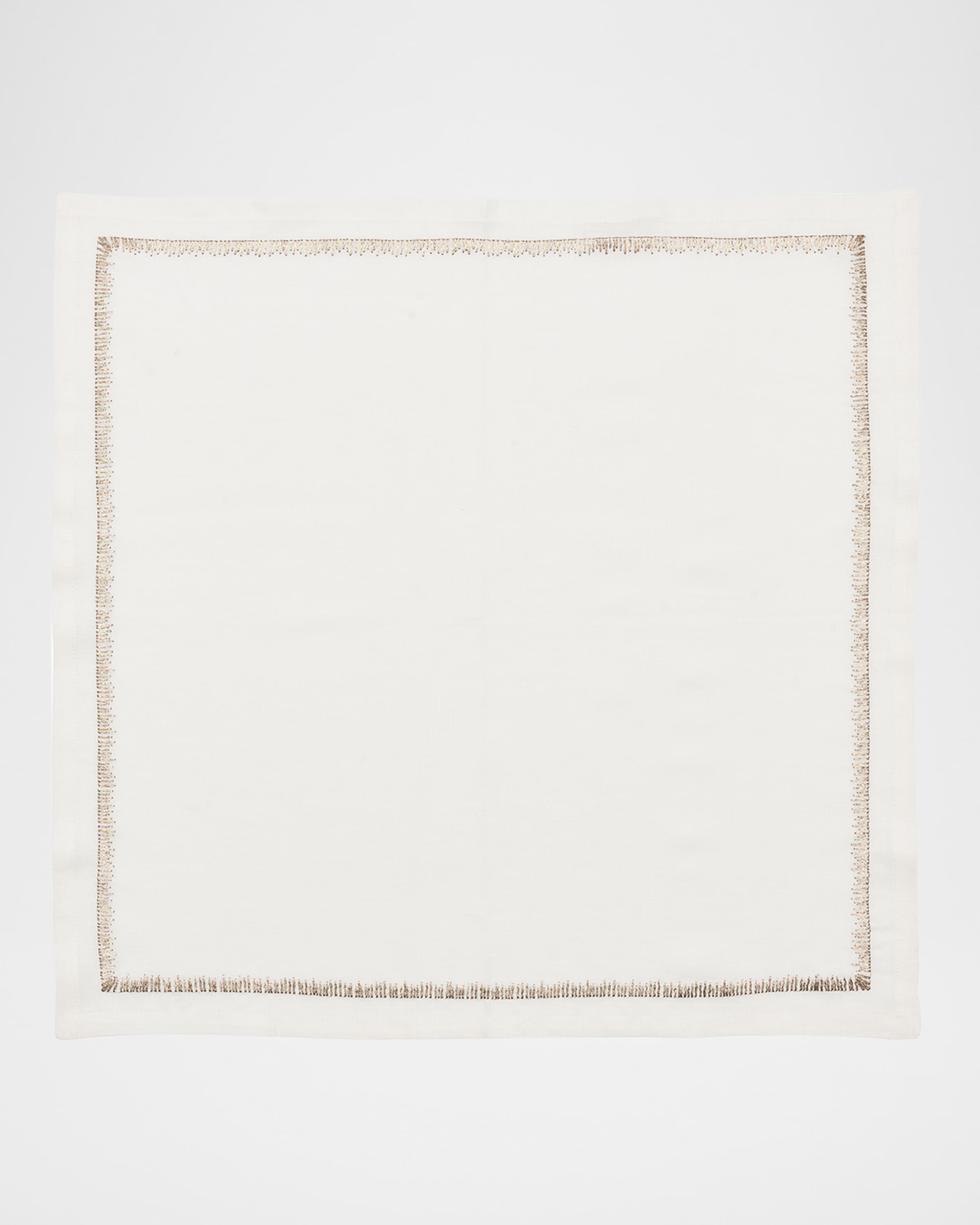 Kim Seybert Filament Embroidered Linen Napkin