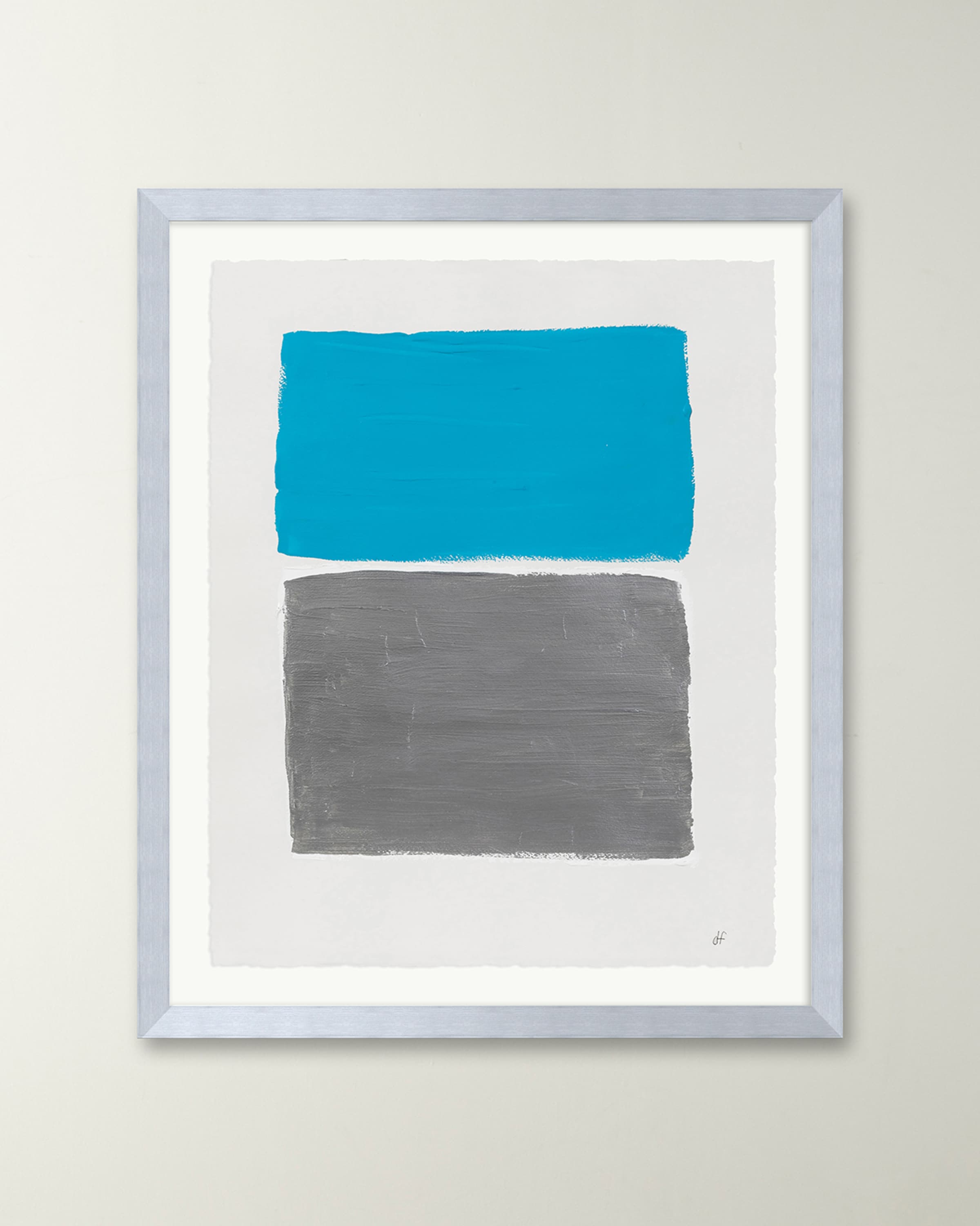 RFA Fine Art "Platinum Sky 3" Framed Acrylic Painting by Deborah Fine