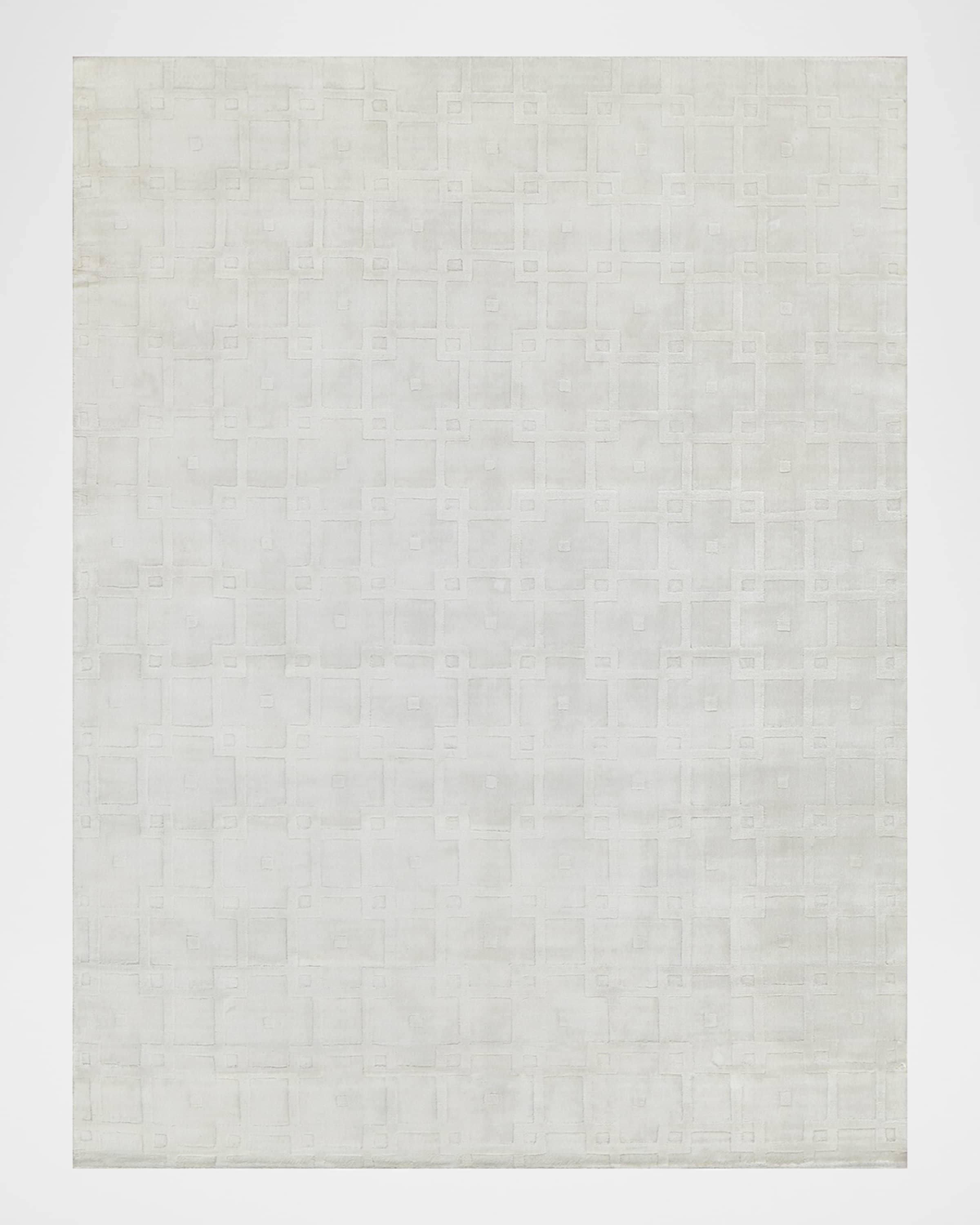 Exquisite Rugs Camora Hand-Loomed White Rug, 12' x 15'