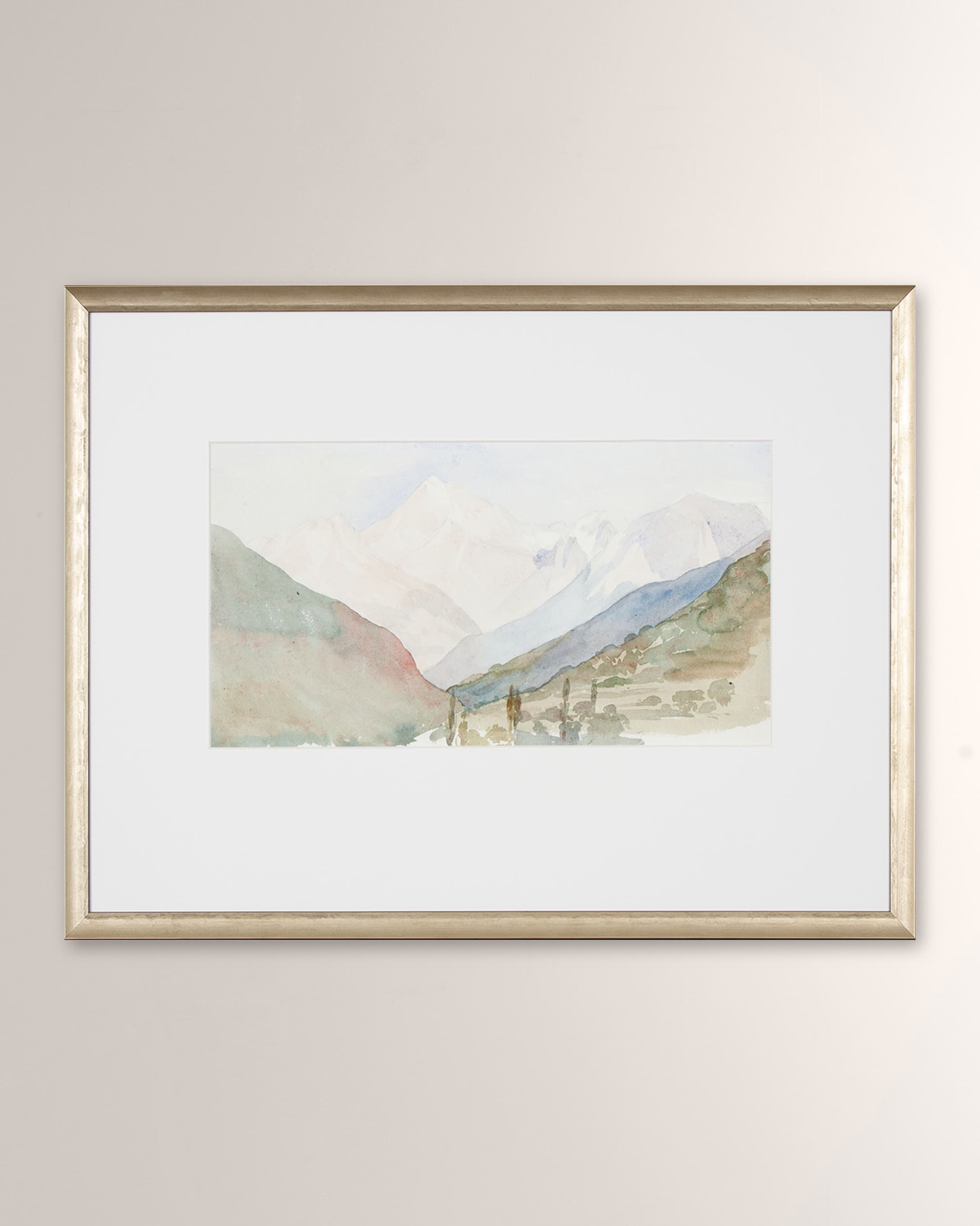 Shadow Catchers "Mountain Valley I" Framed Giclee on Paper, 27" x 19"