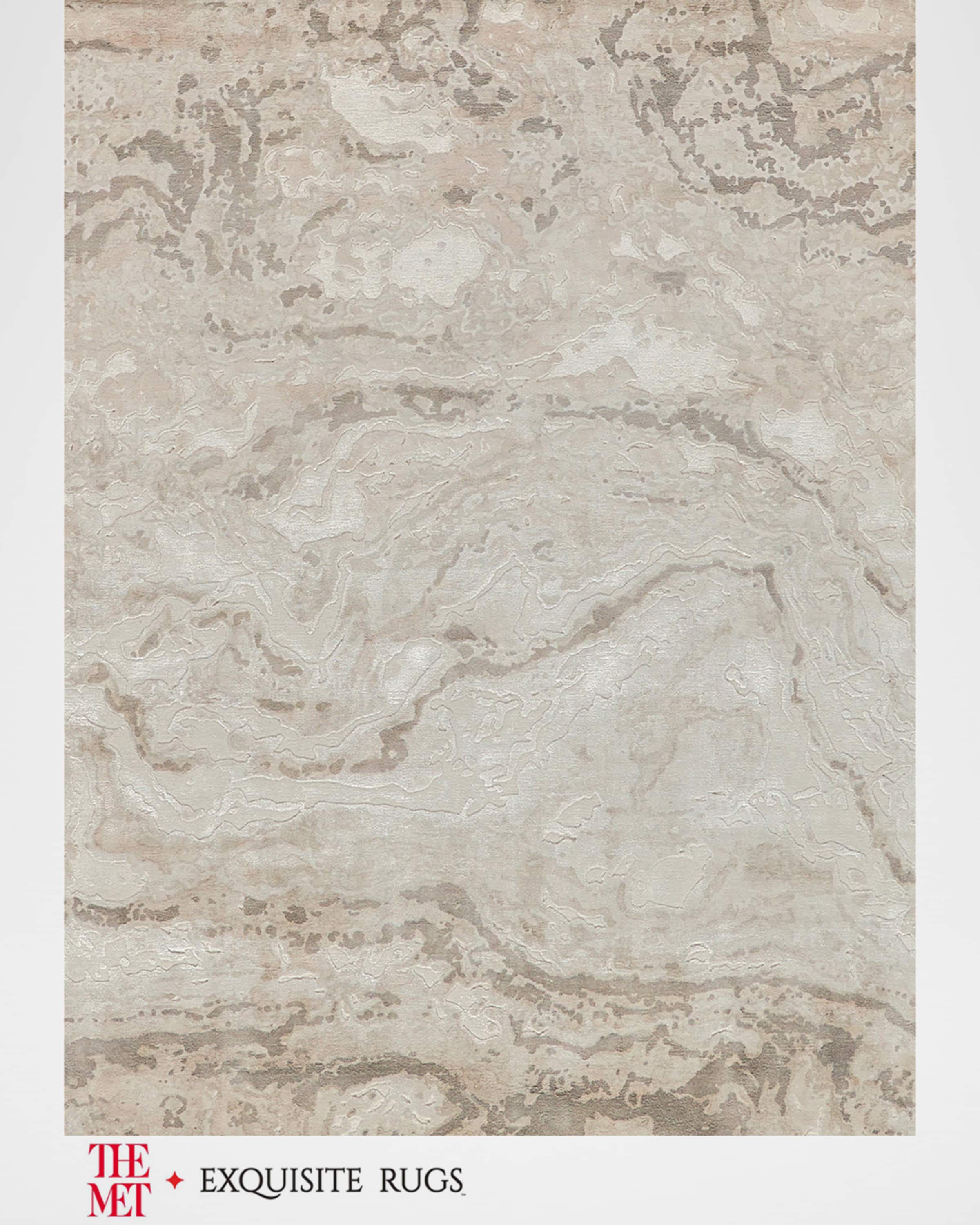 Exquisite Rugs x THE MET Saccara Hand-Loomed Beige Rug, 6' x 9'