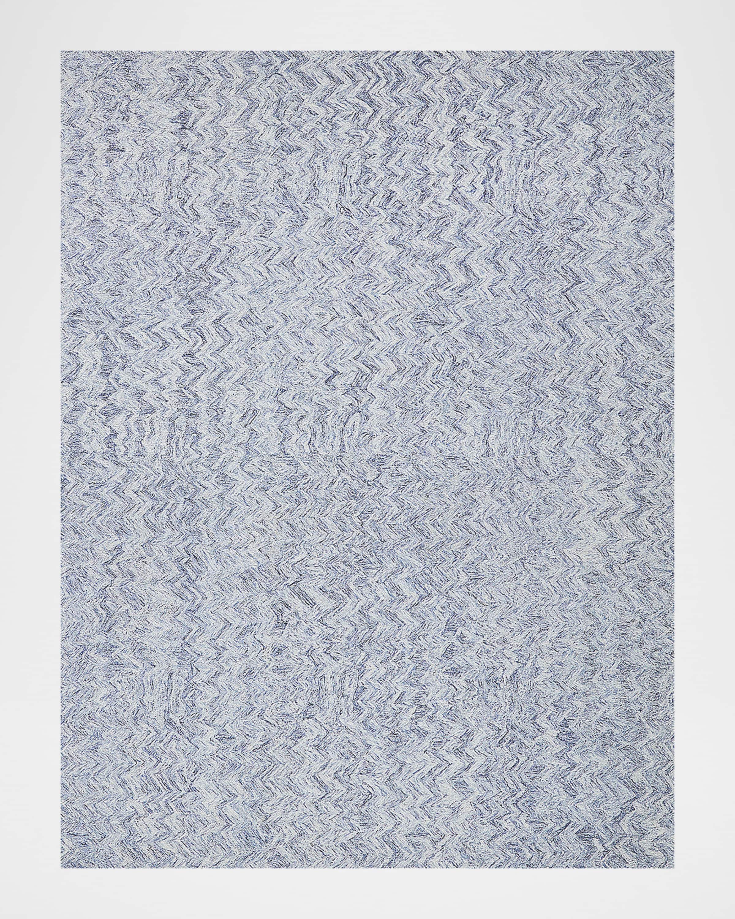 Exquisite Rugs Veneta Hand-Tufted Blue Rug, 5' x 8'