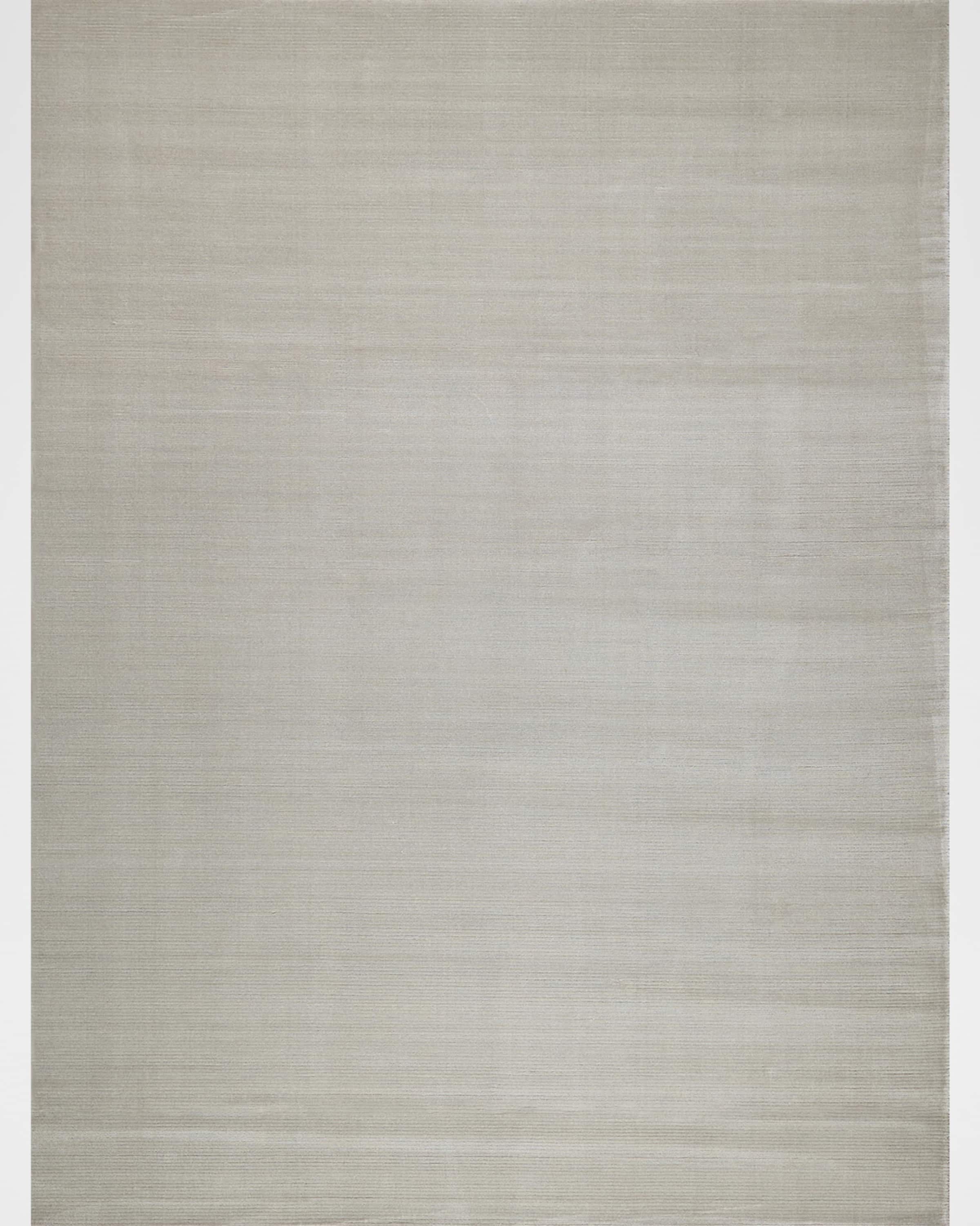 Exquisite Rugs Pavia Hand-Loomed Silver Rug, 10' x 14'