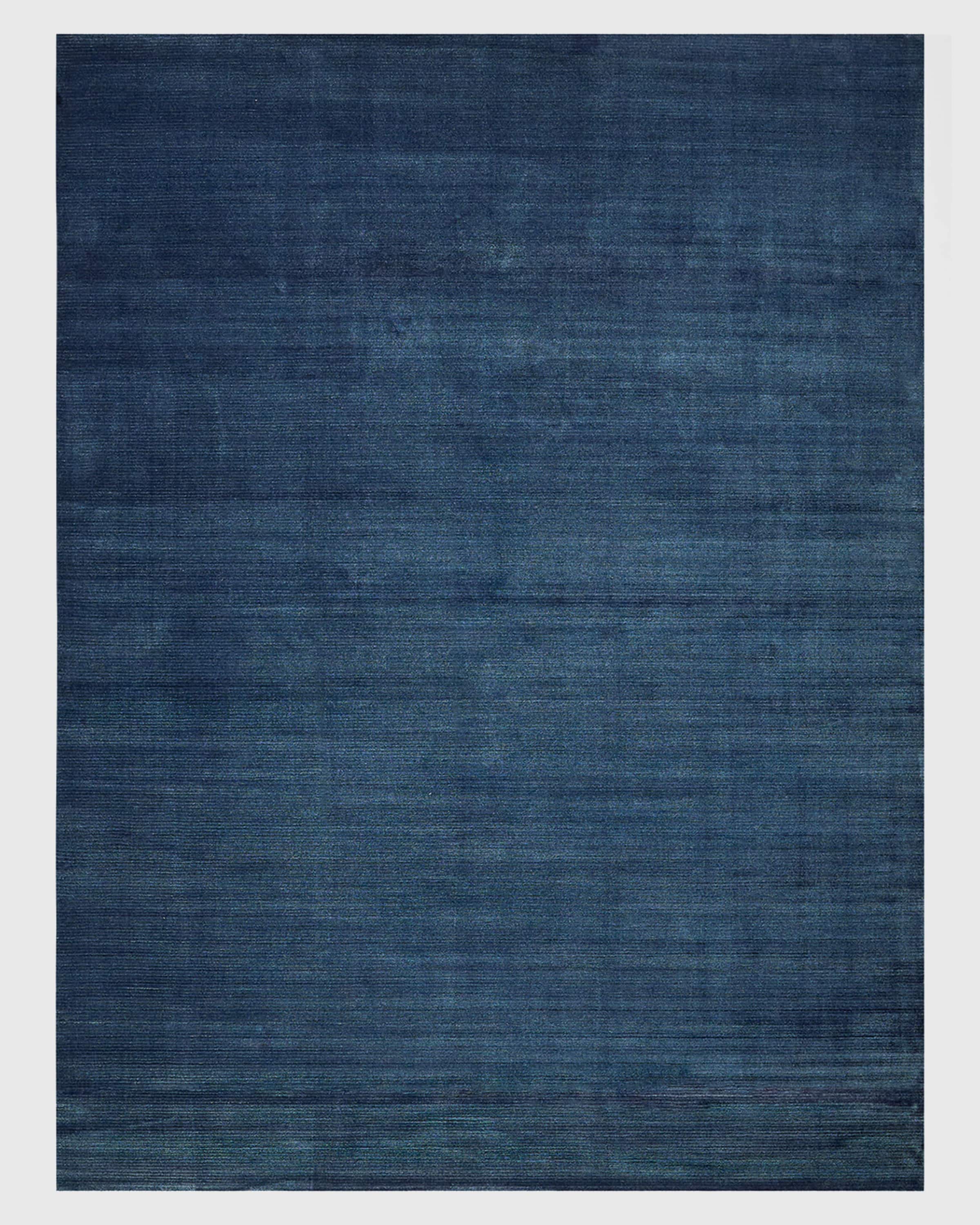 Exquisite Rugs Pavia Hand-Loomed Navy Rug, 9' x 12'