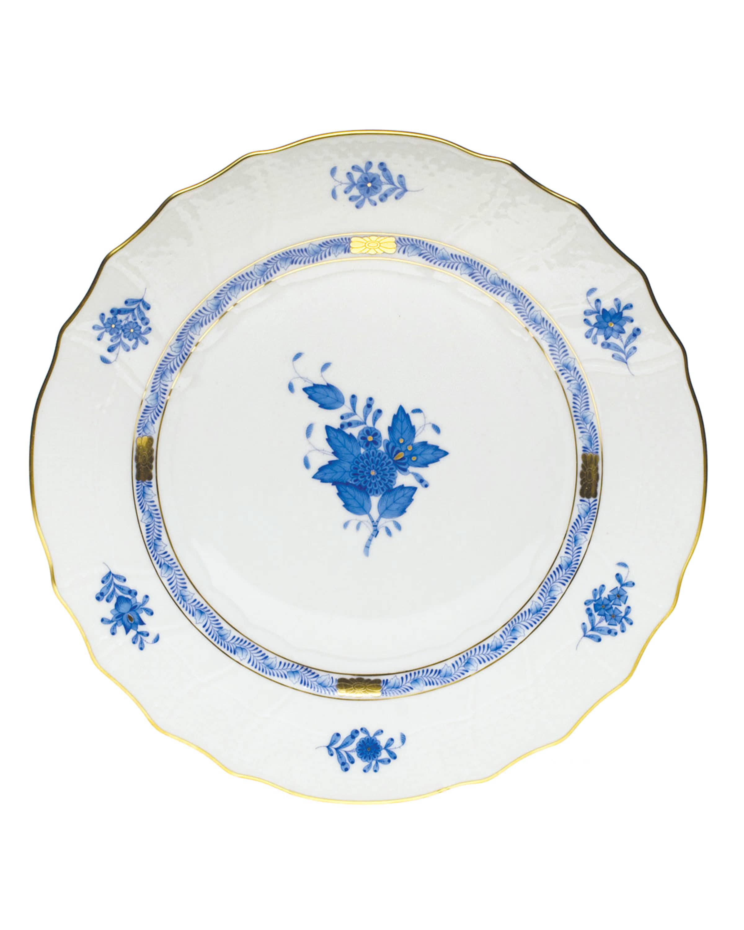 Herend Blue Chinese Bouquet Dinner Plate