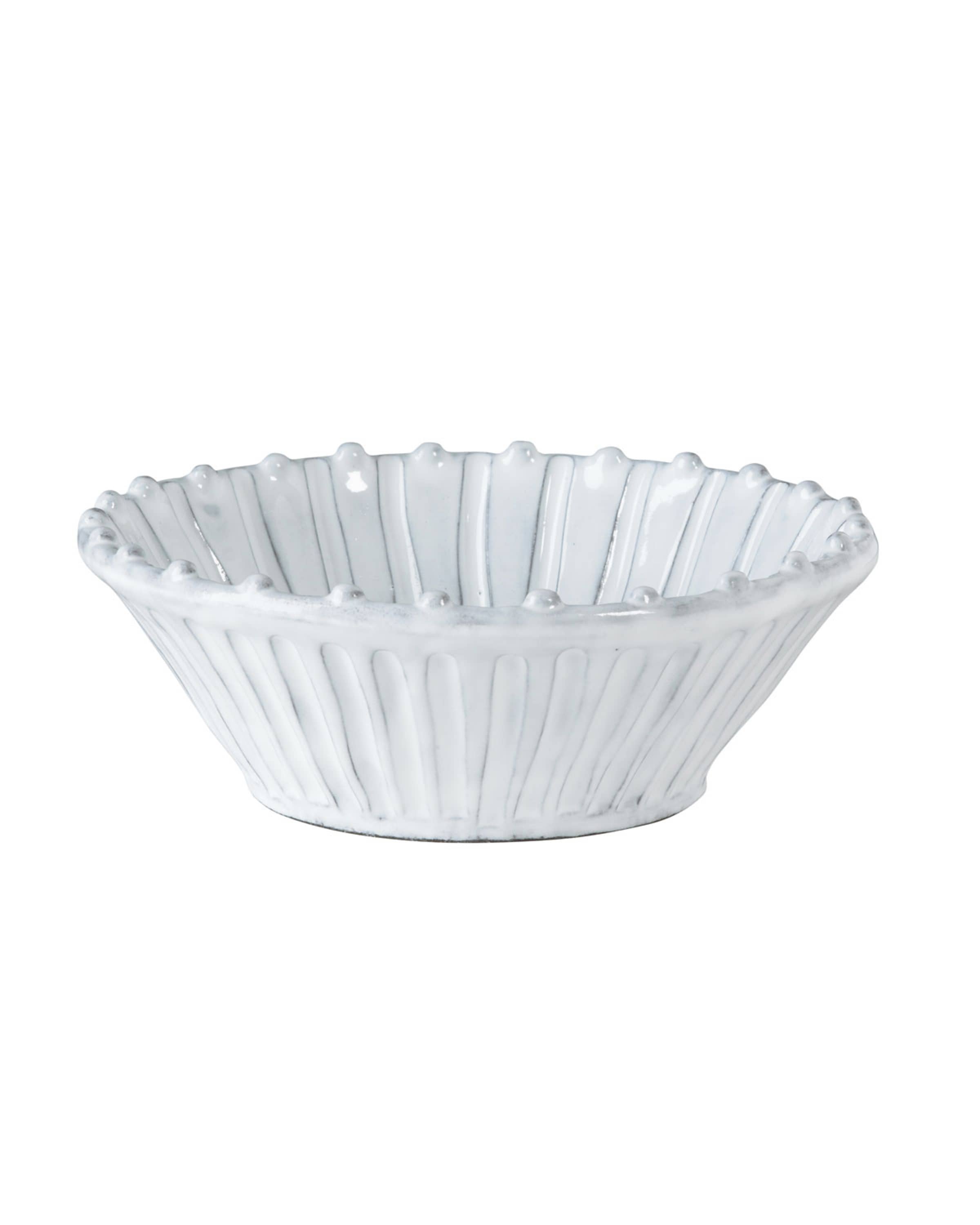 Vietri Incanto White Stripe Cereal Bowl