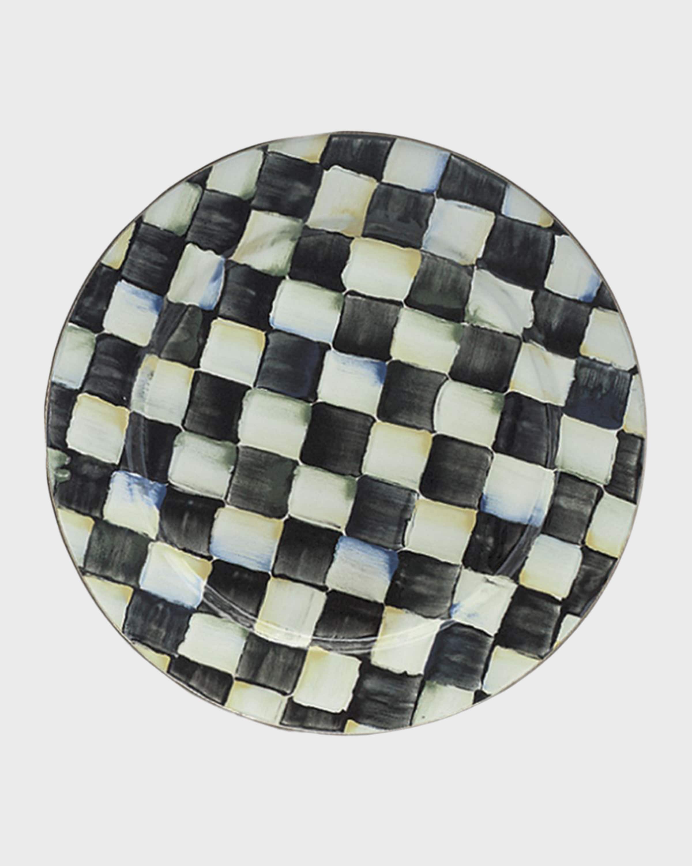 MacKenzieChilds Courtly Check Enamel Petal Dinnerware Collection & Matching Items Horchow