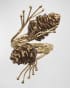 Gilded Pine Napkin Ring