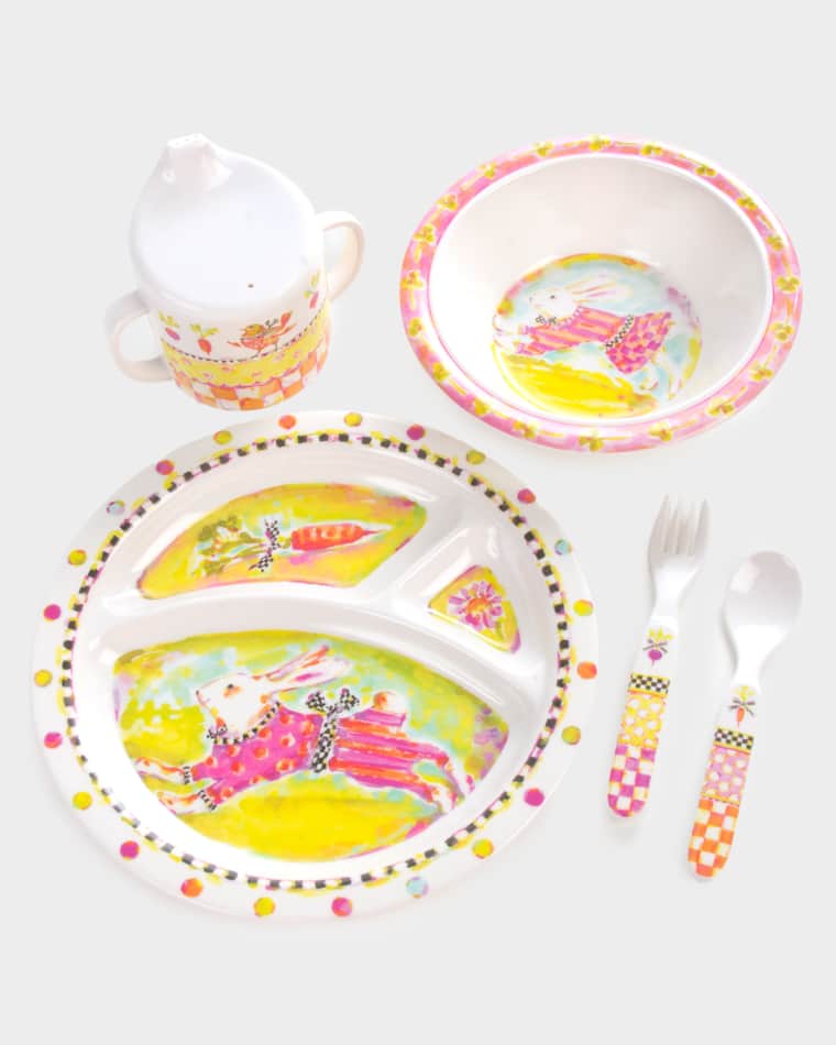 MacKenzie-Childs Toddlers' Bunny Dinnerware Set