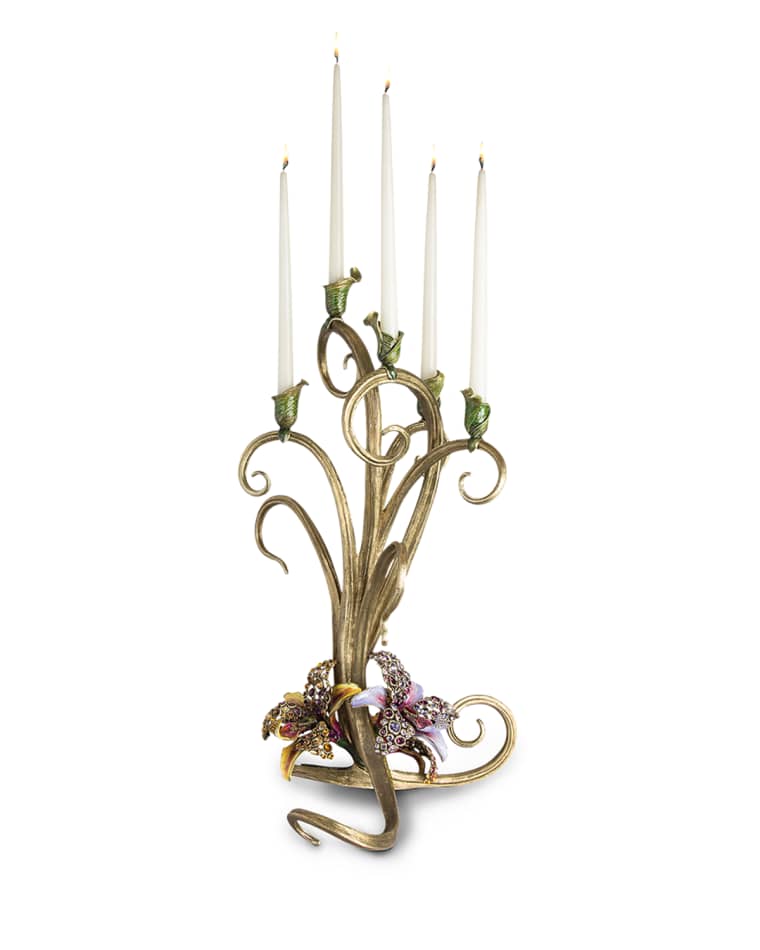 Jay Strongwater Orchid Candelabra
