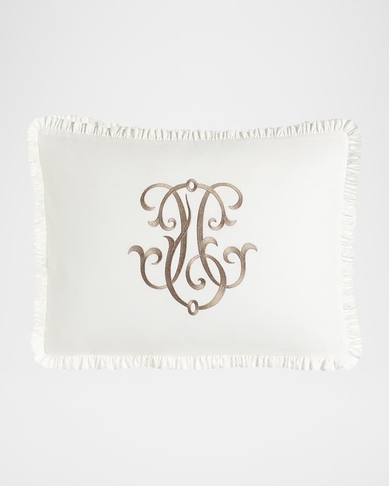 Legacy Each Essex King Embroidered White Box Sham
