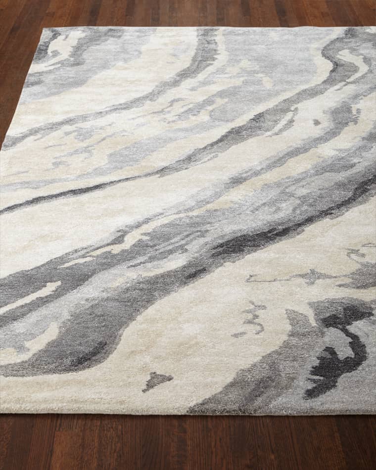 Surya Rugs Gray Marble Hand-Tufted Rug, 3' x 8'