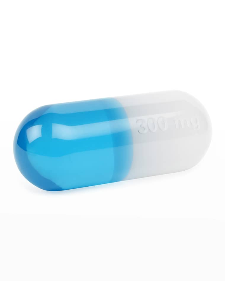 Jonathan Adler Medium Teal Acrylic Pill