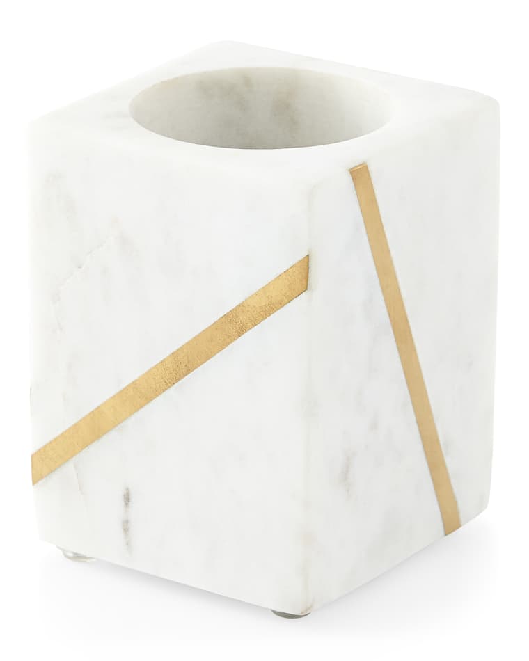 Kassatex Marble Brass Tumbler