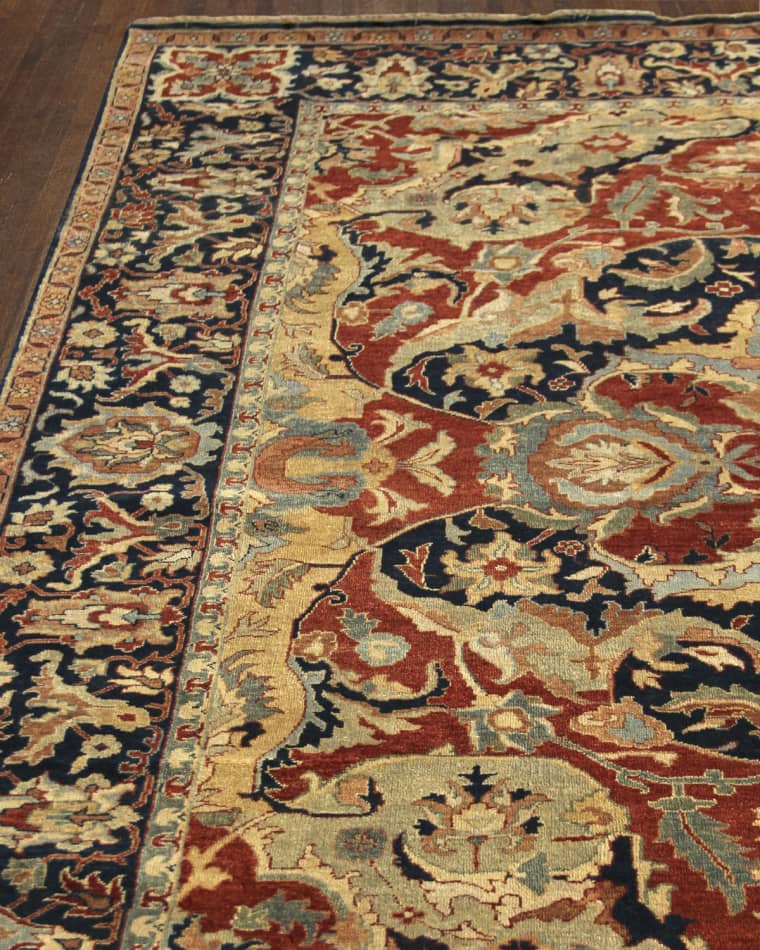 Exquisite Rugs Bergeron Antiqued Weave Serapi Rug, 9' x 12'