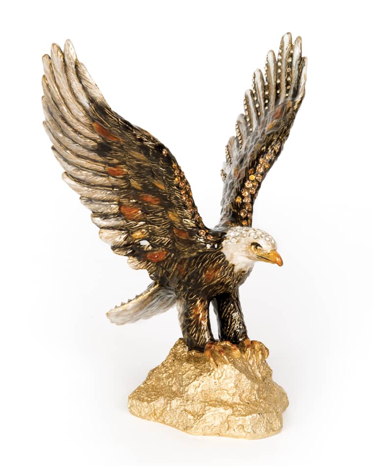 Jay Strongwater Lincoln Eagle Figurine