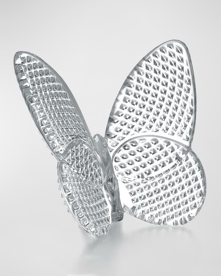 Baccarat 2.5" Lucky Crystal Clear Diamante Butterfly