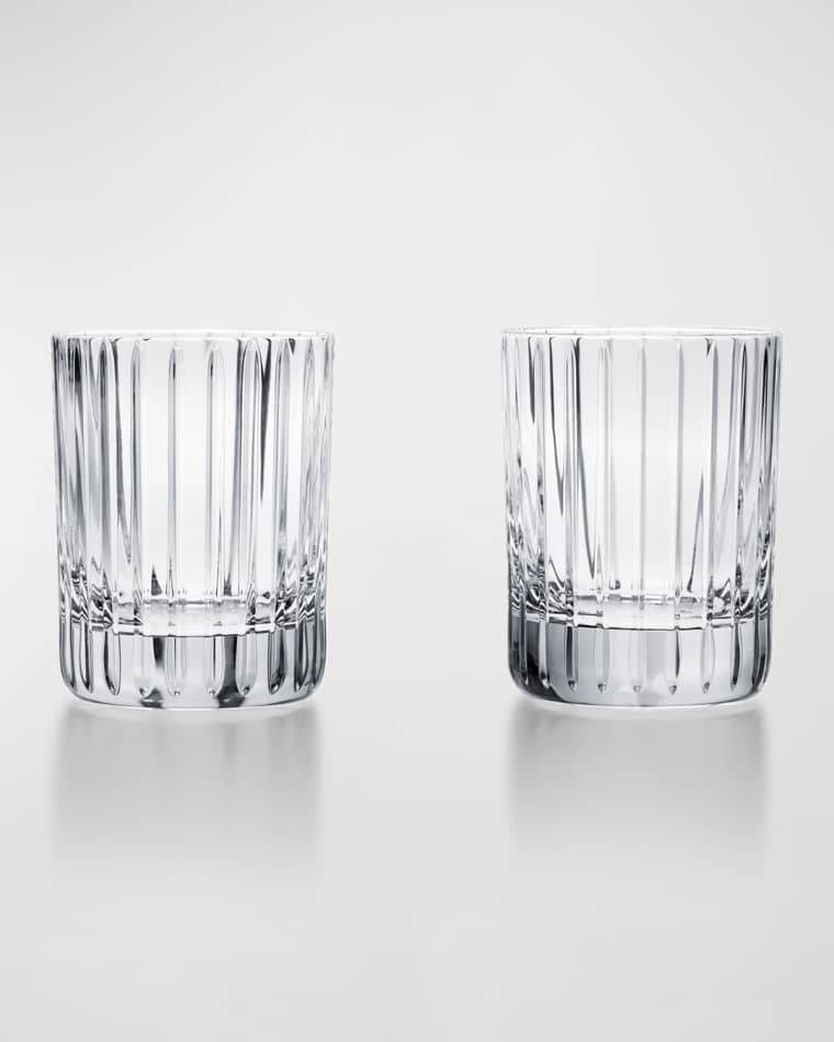 Baccarat Harmonie Crystal Triple Old Fashion Tumblers, Set of 2