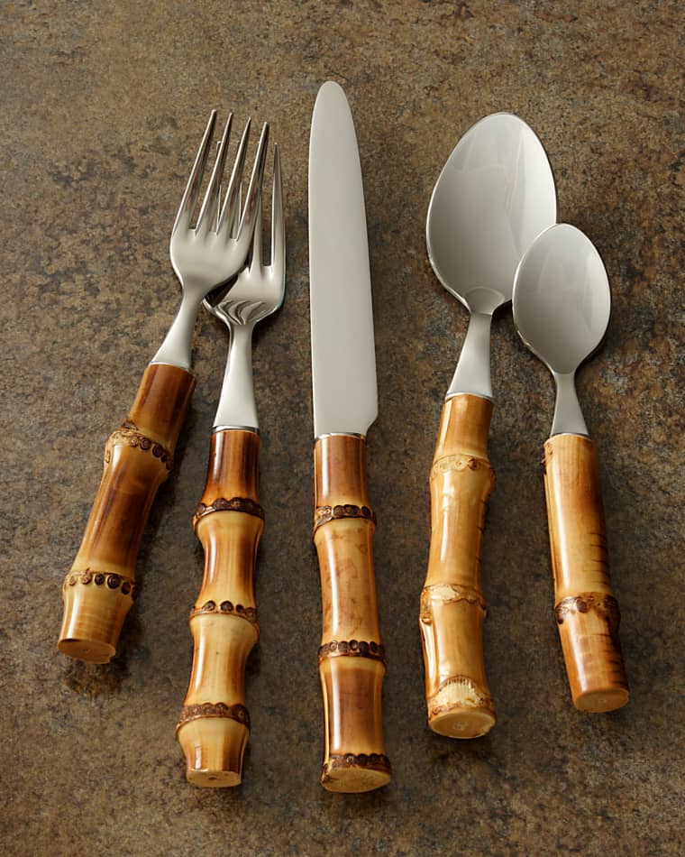 Juliska Five-Piece Bamboo Place Setting - Natural