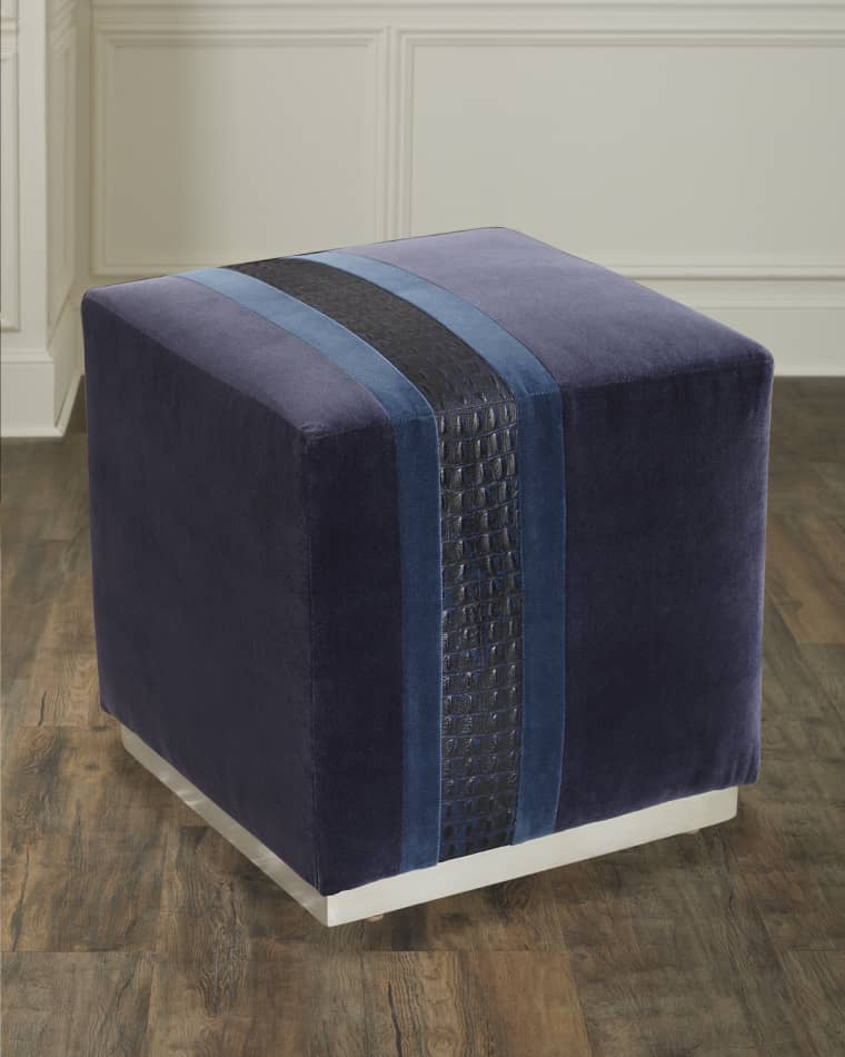 Massoud Leo Colorblock Ottoman