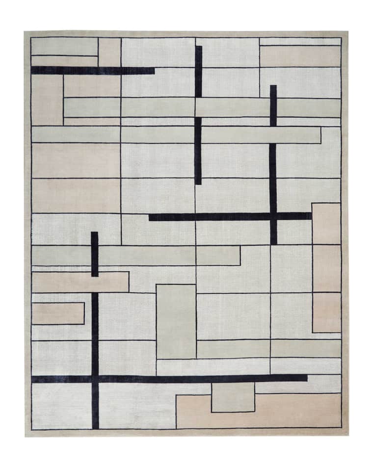 Christopher Guy Avenue Silvery Moon Hand-Knotted Rug, 8' x 10'