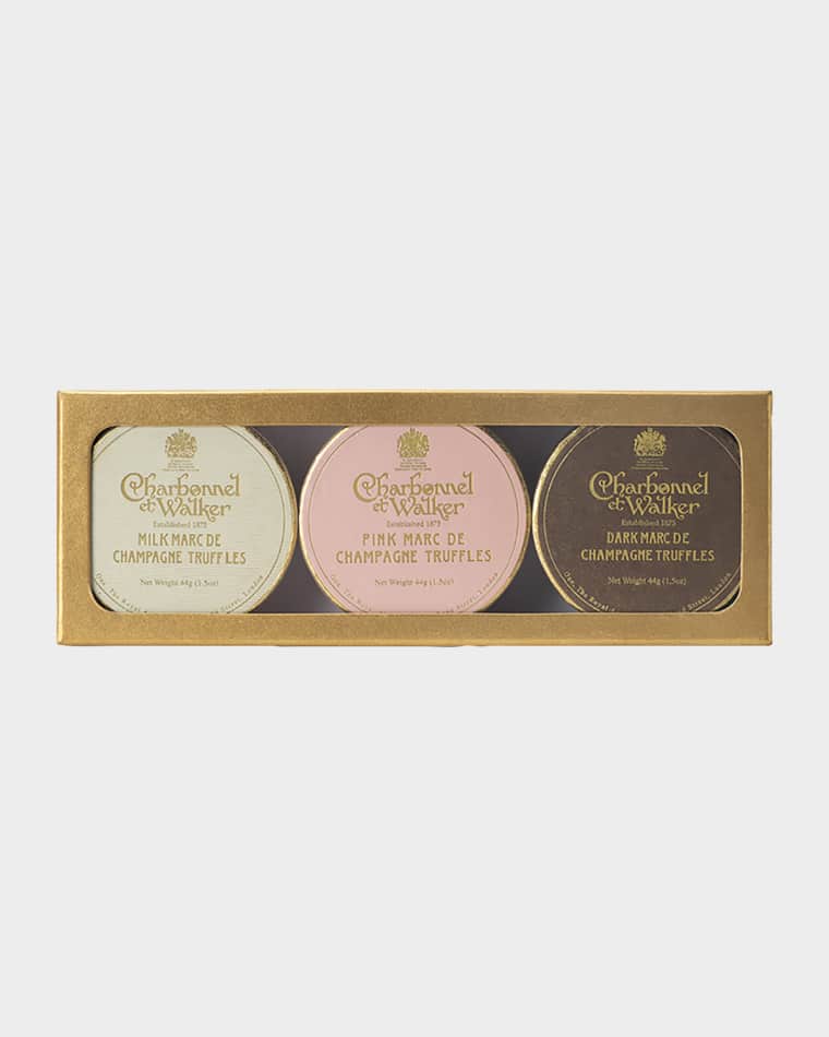 Charbonnel Et Walker Marc de Champagne Small Trio Truffle Set