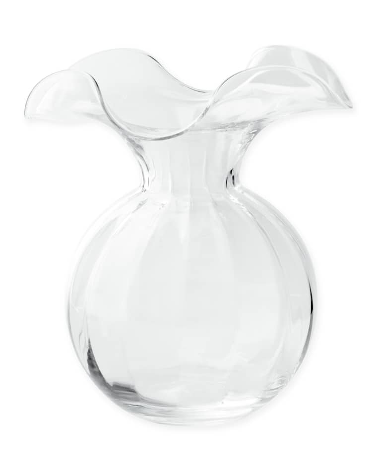 Vietri Hibiscus Medium Fluted Vase, 10"