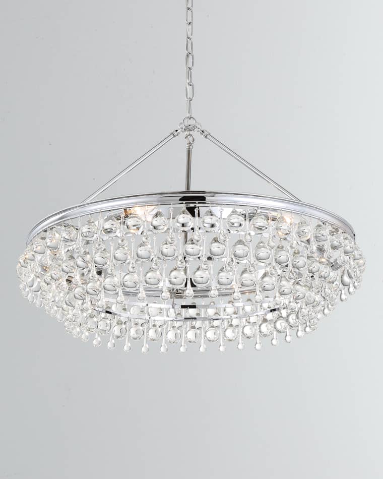 Crystorama Calypso 6-Light Crystal Teardrop Chandelier